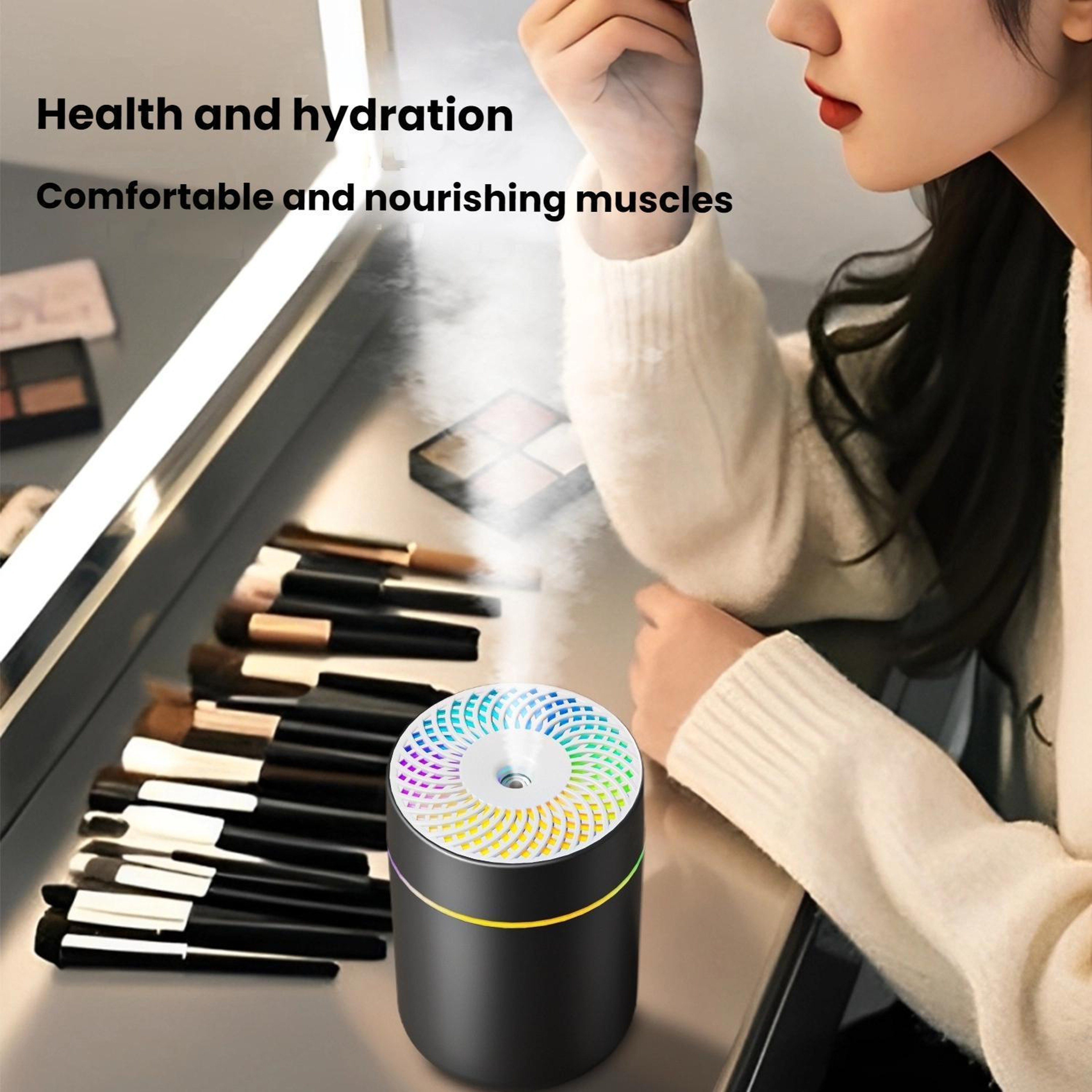 Car Ambient Light Humidifier USB Air Atomizer For Home  Auto 4