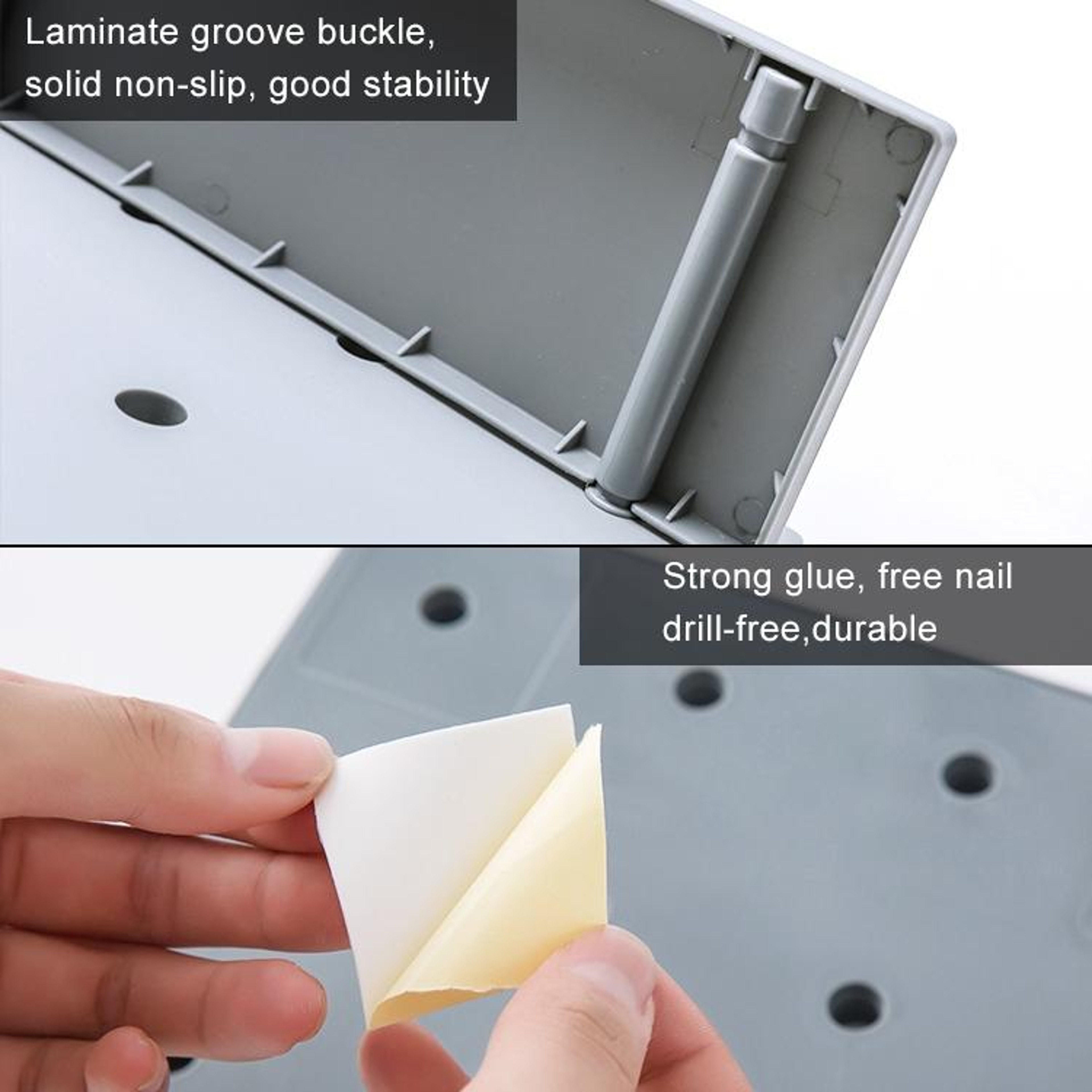 WallMounted Storage Shelf For Bathroom  Kitchen 3