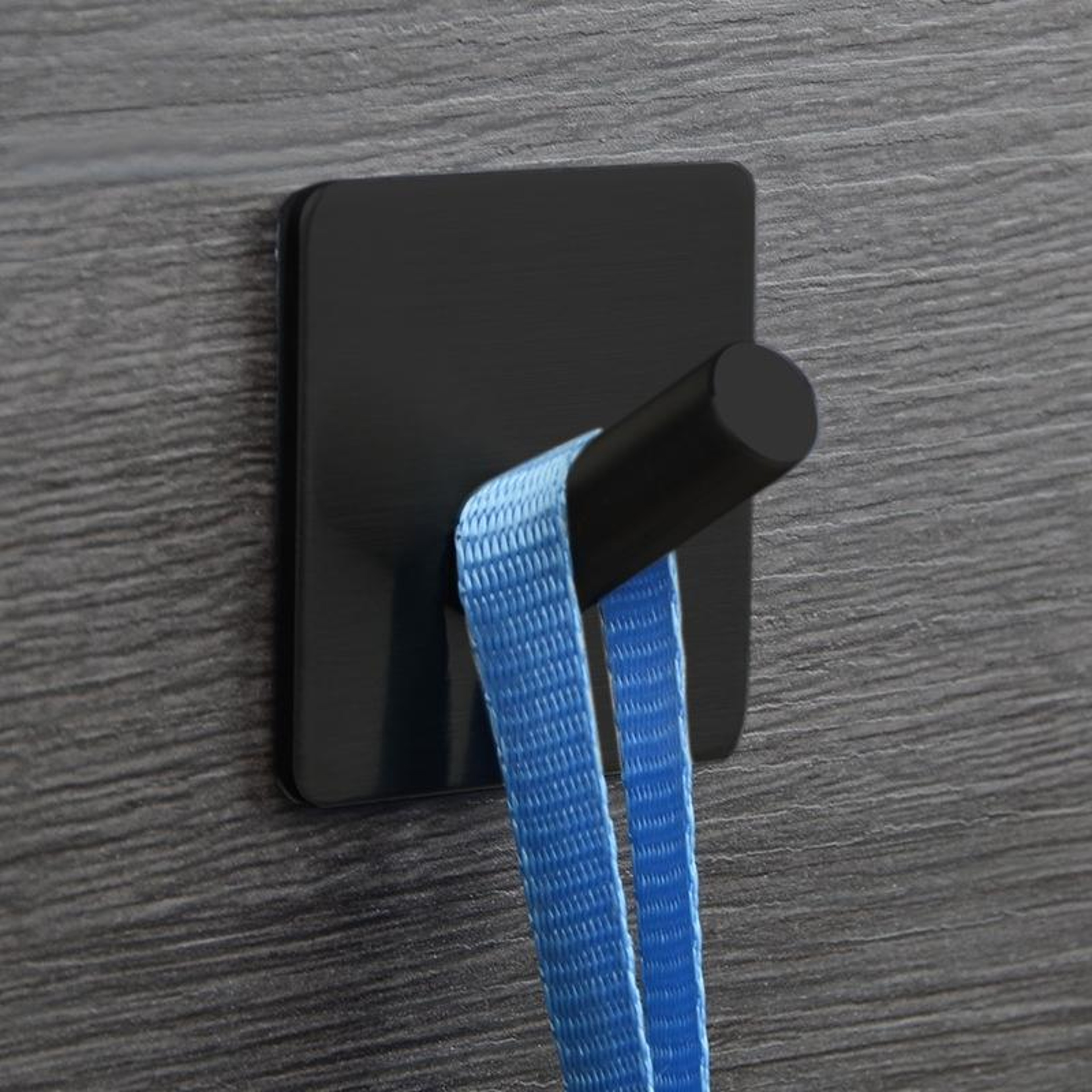 Premium Stainless Steel Black Bathroom Hook NonPerforated Coat Rack 3