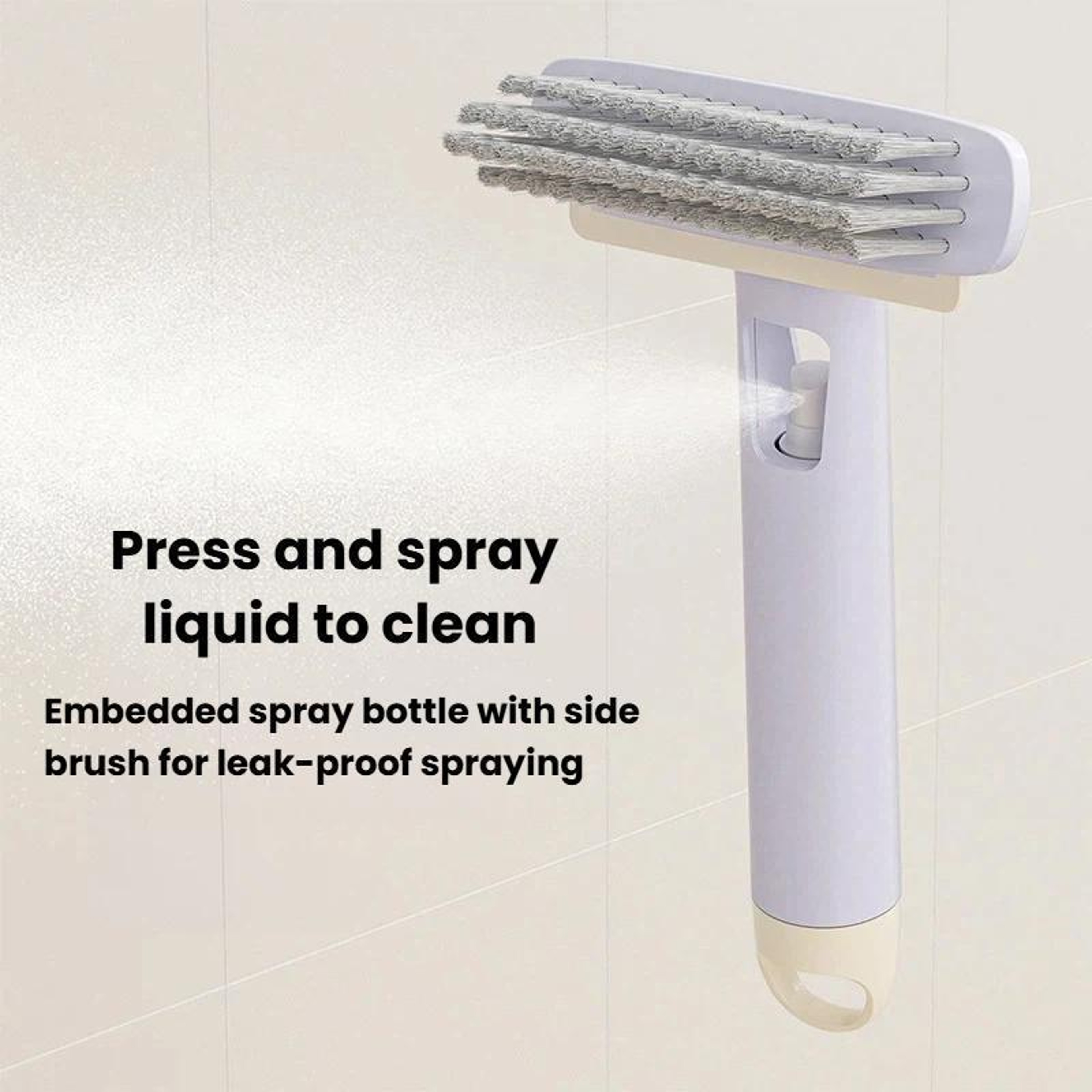 Multifunctional Spray Brush For Bathroom  Tile Cleaning 2