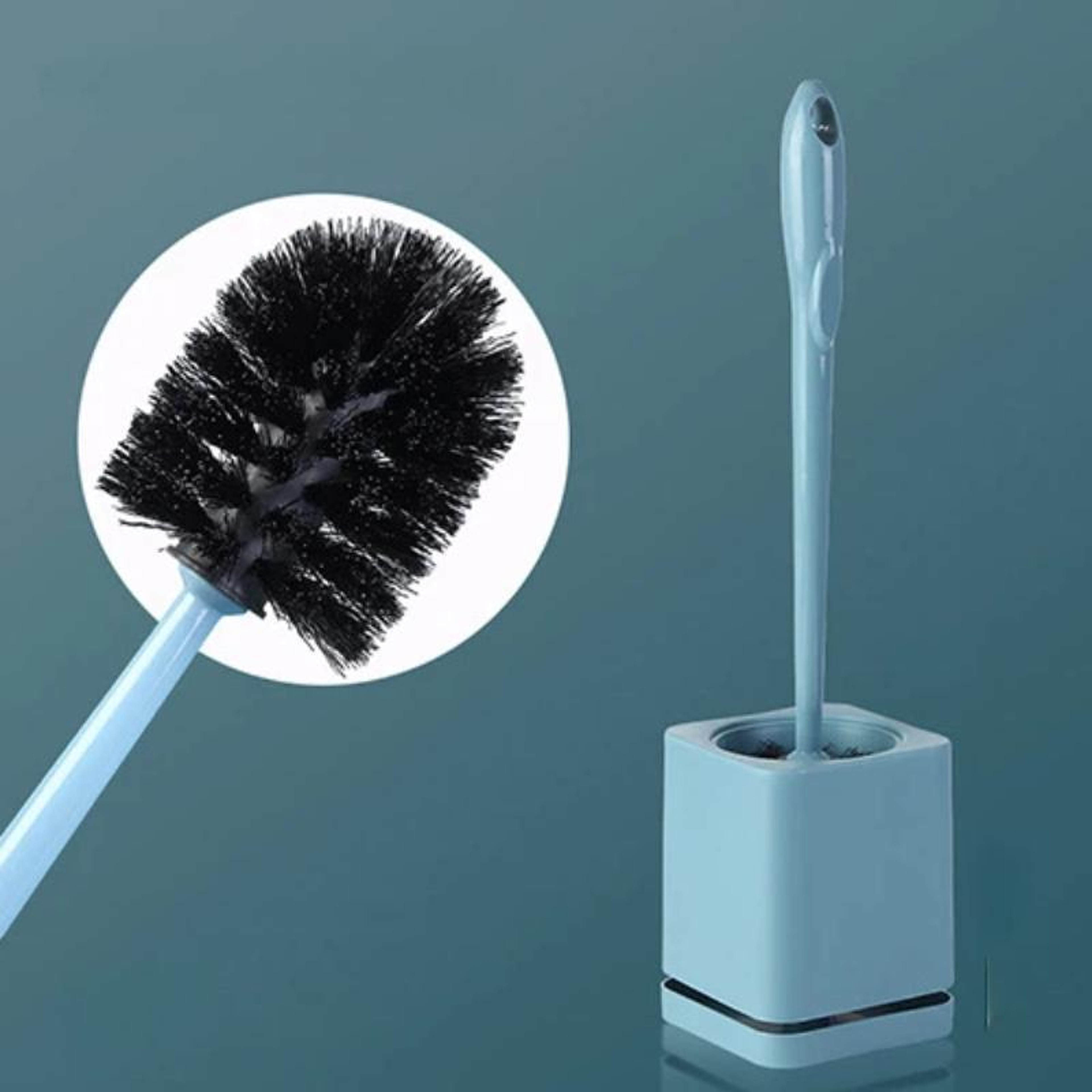Premium Toilet Brush & Holder Set with Self-Evaporating Base Wall Mount or Floor Standing – view 10
