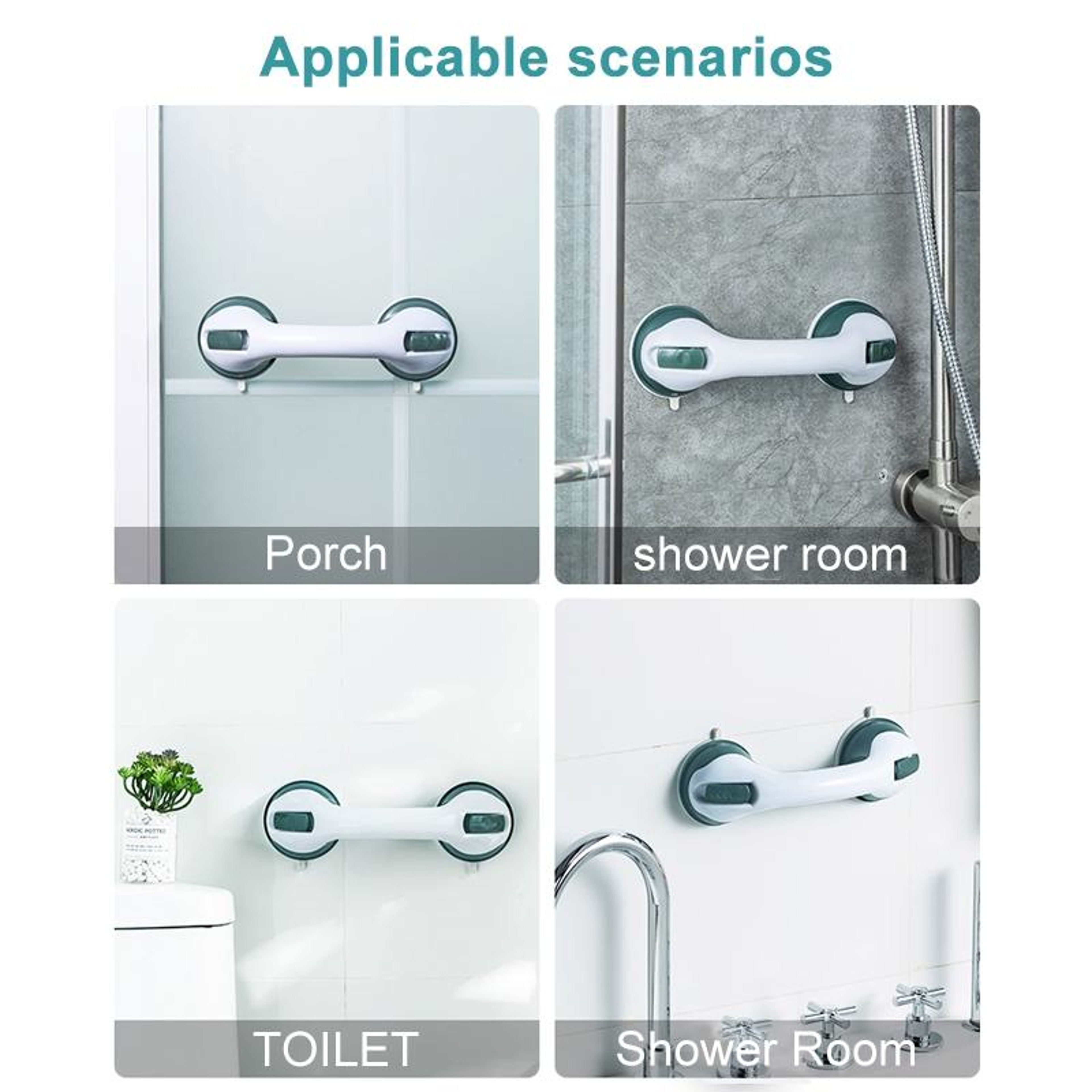 SecureGrip Bathroom Safety Handle Suction Support For Bath  Shower 7