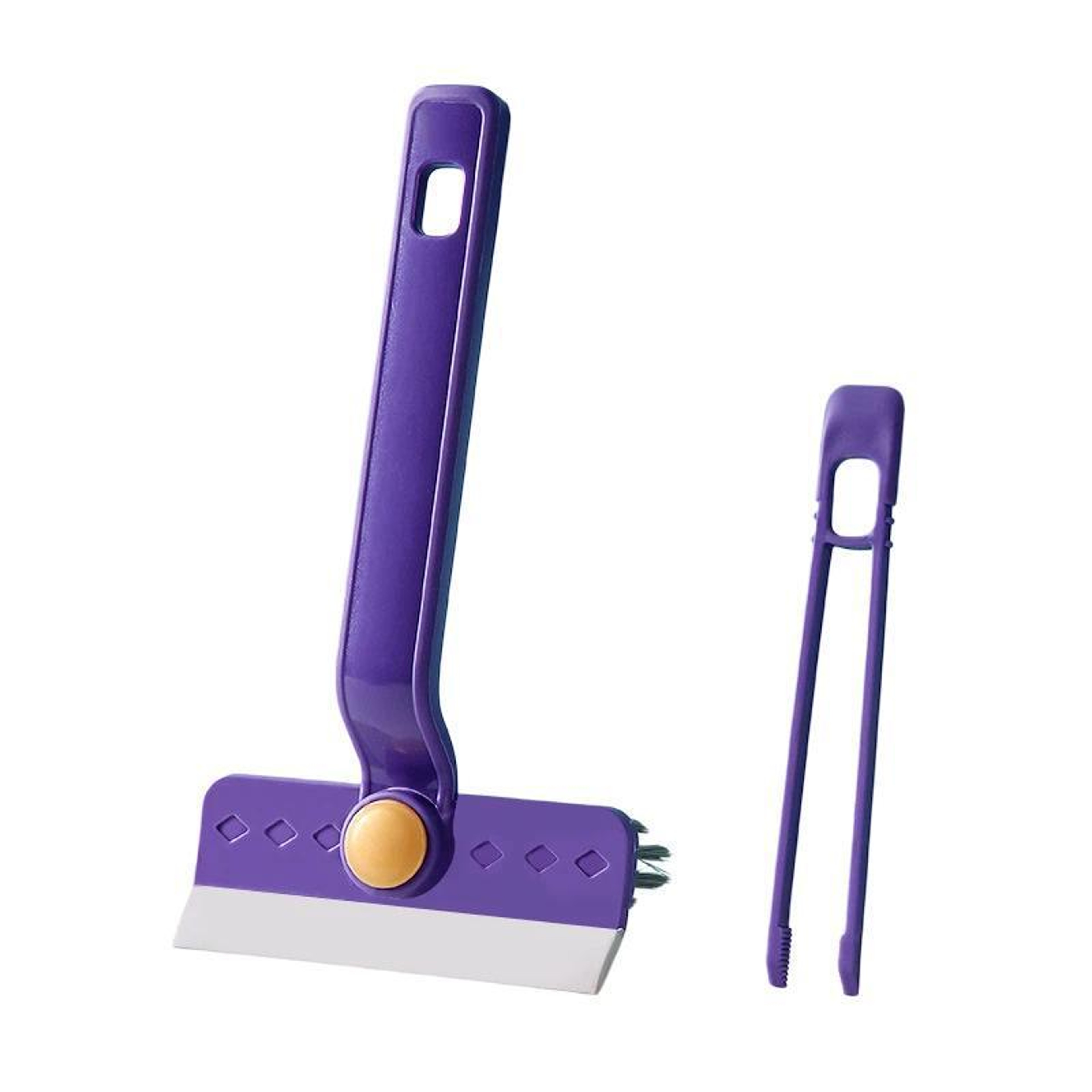 Rotatable Multifunctional Gap Cleaning Brush  Glass Scraper For Bathroom Window And Floor 0