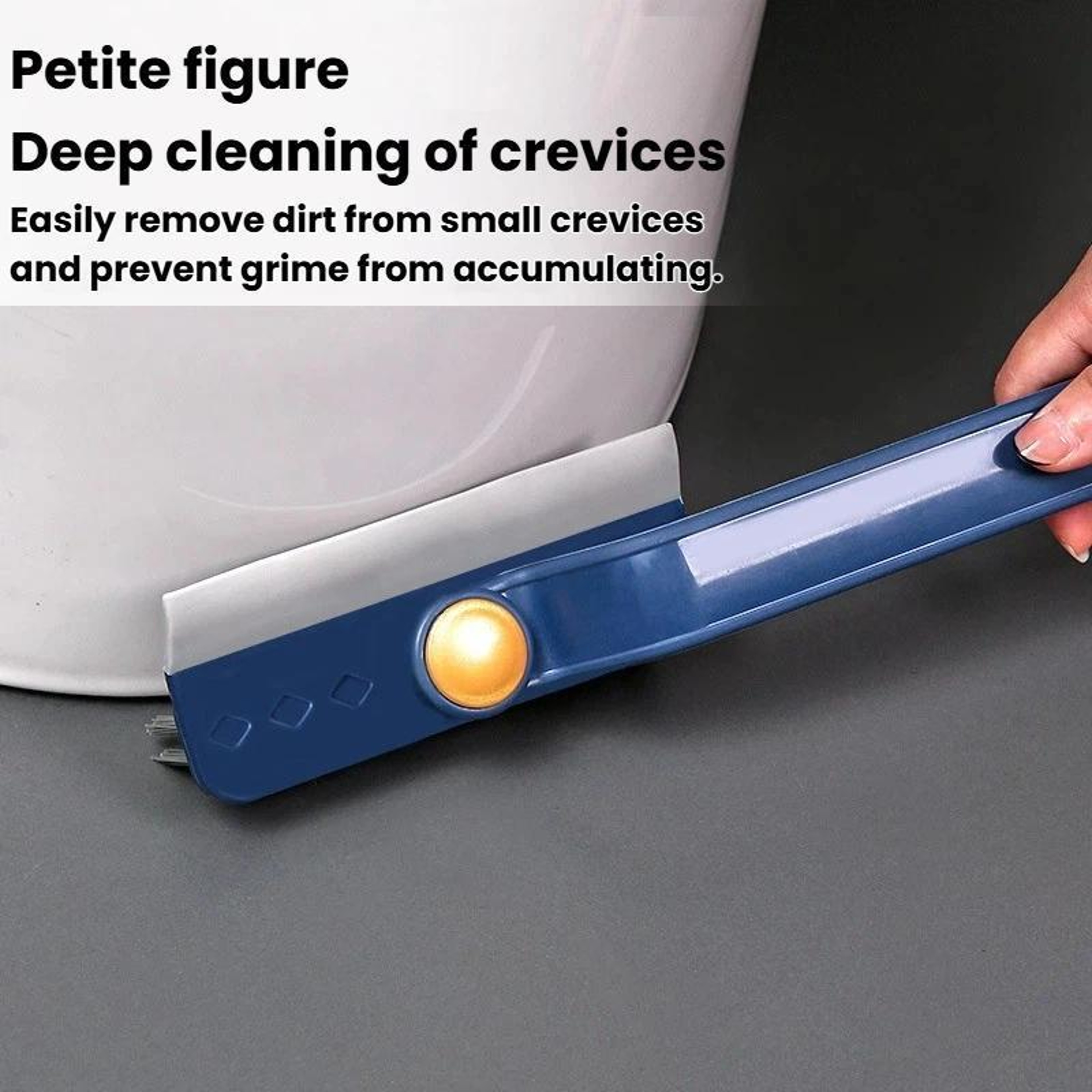 Rotatable Multifunctional Gap Cleaning Brush  Glass Scraper For Bathroom Window And Floor 5