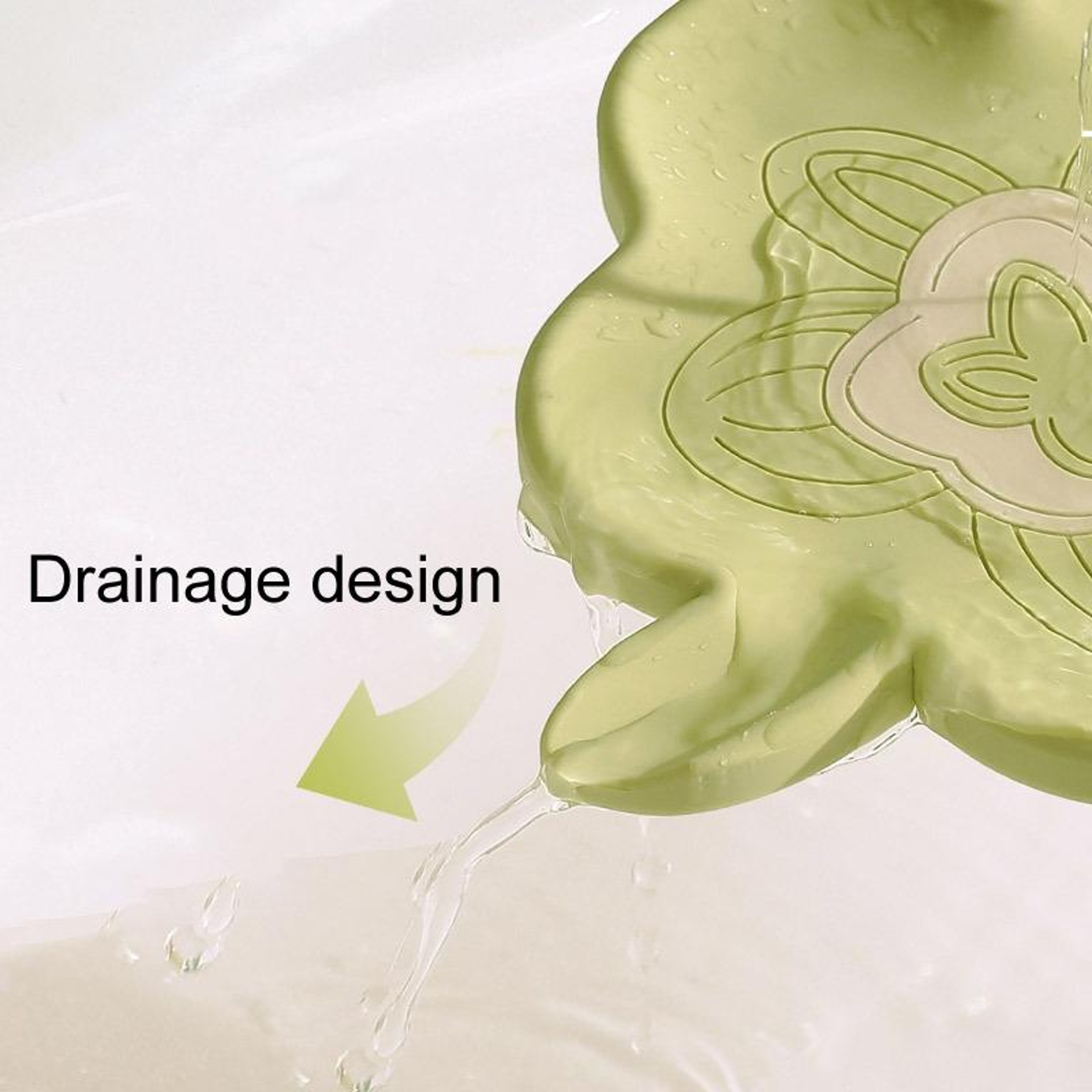 Premium Silicone Soap Holder  Non Slip Drainage Soap Tray For Bathroom Counter 5