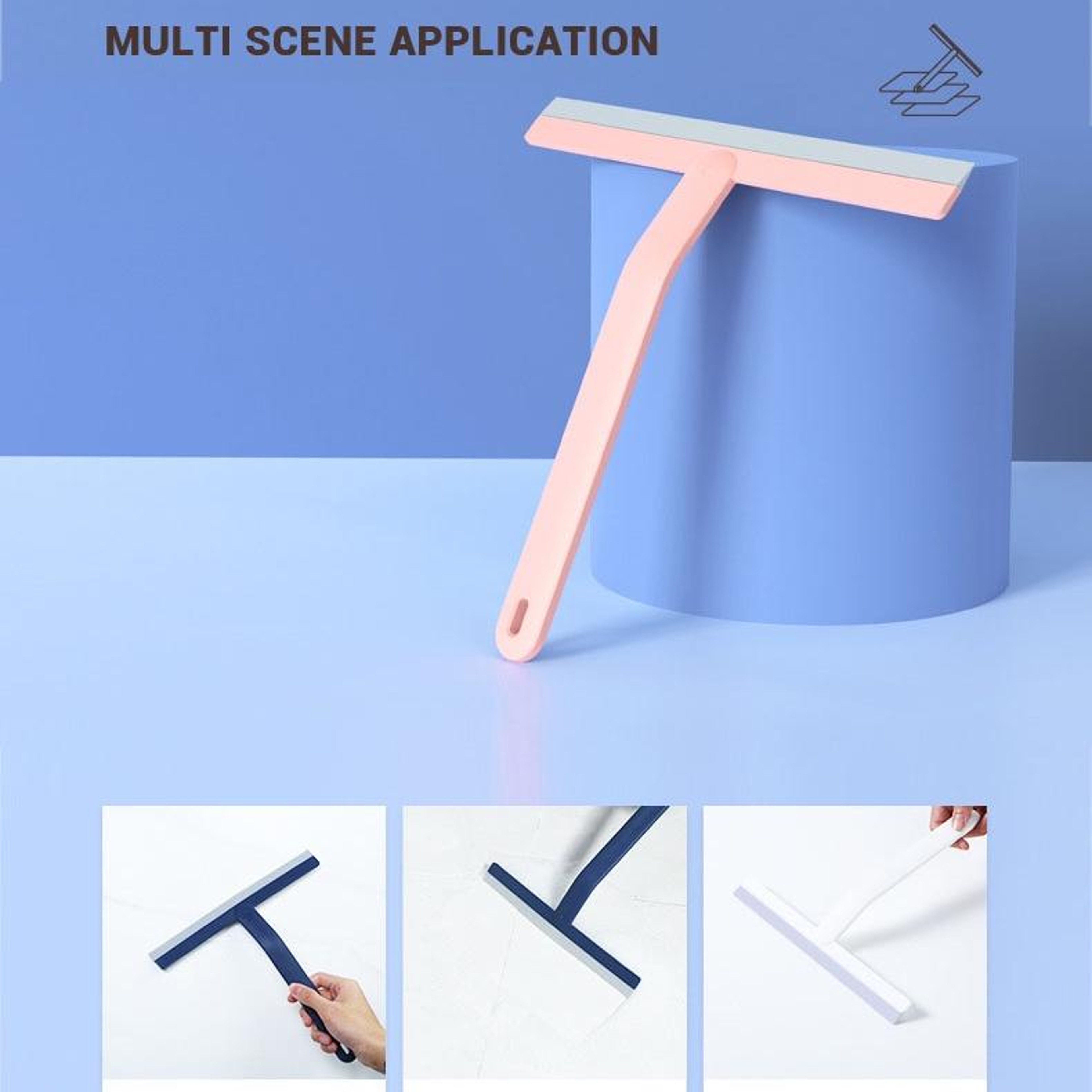 Moonlight White Soft Plastic Floor  Glass Wiper Office  Home Cleaning Tool 5
