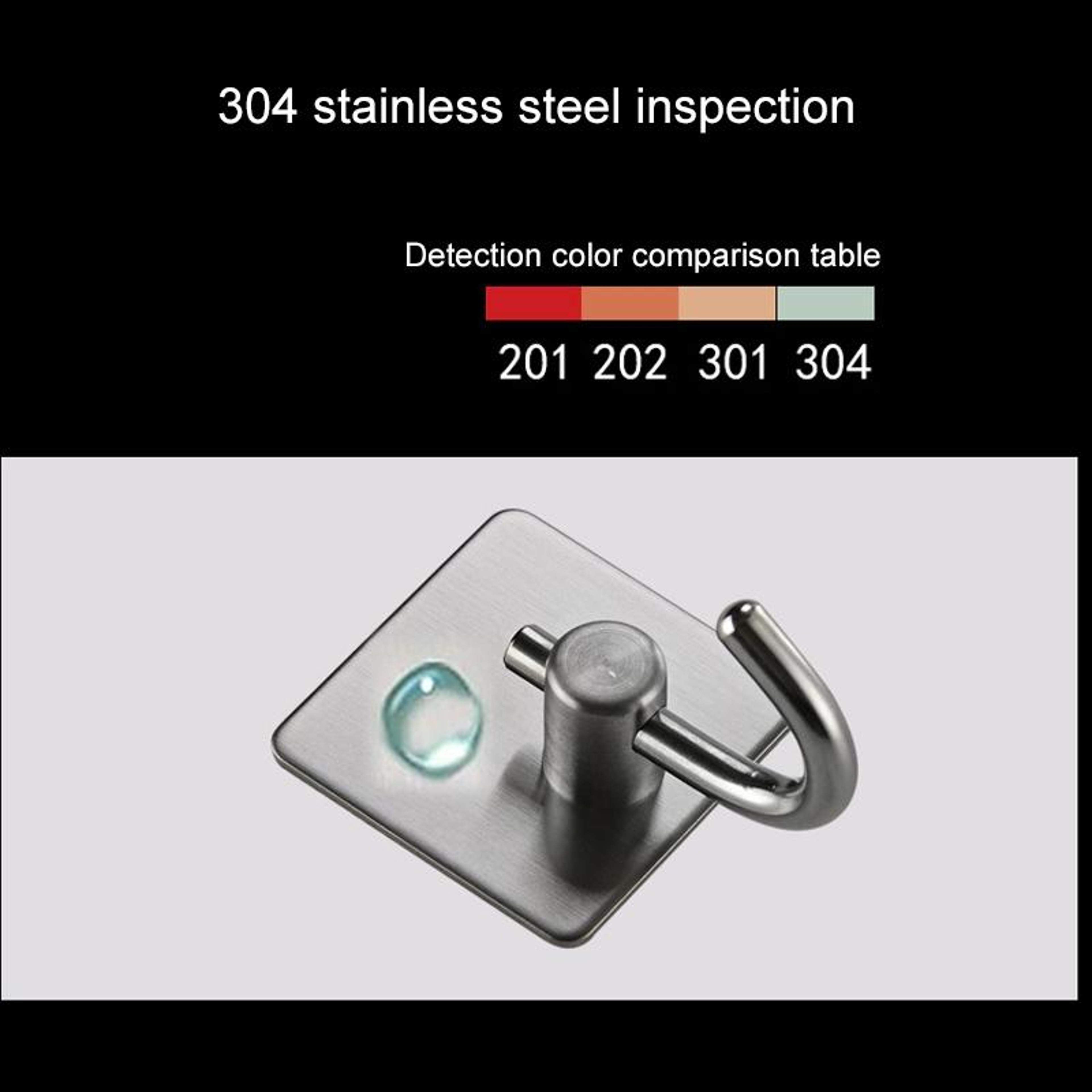 Premium Stainless Steel Sticky Hook Hole Free Wall Mount For Kitchen  Bathroom 3