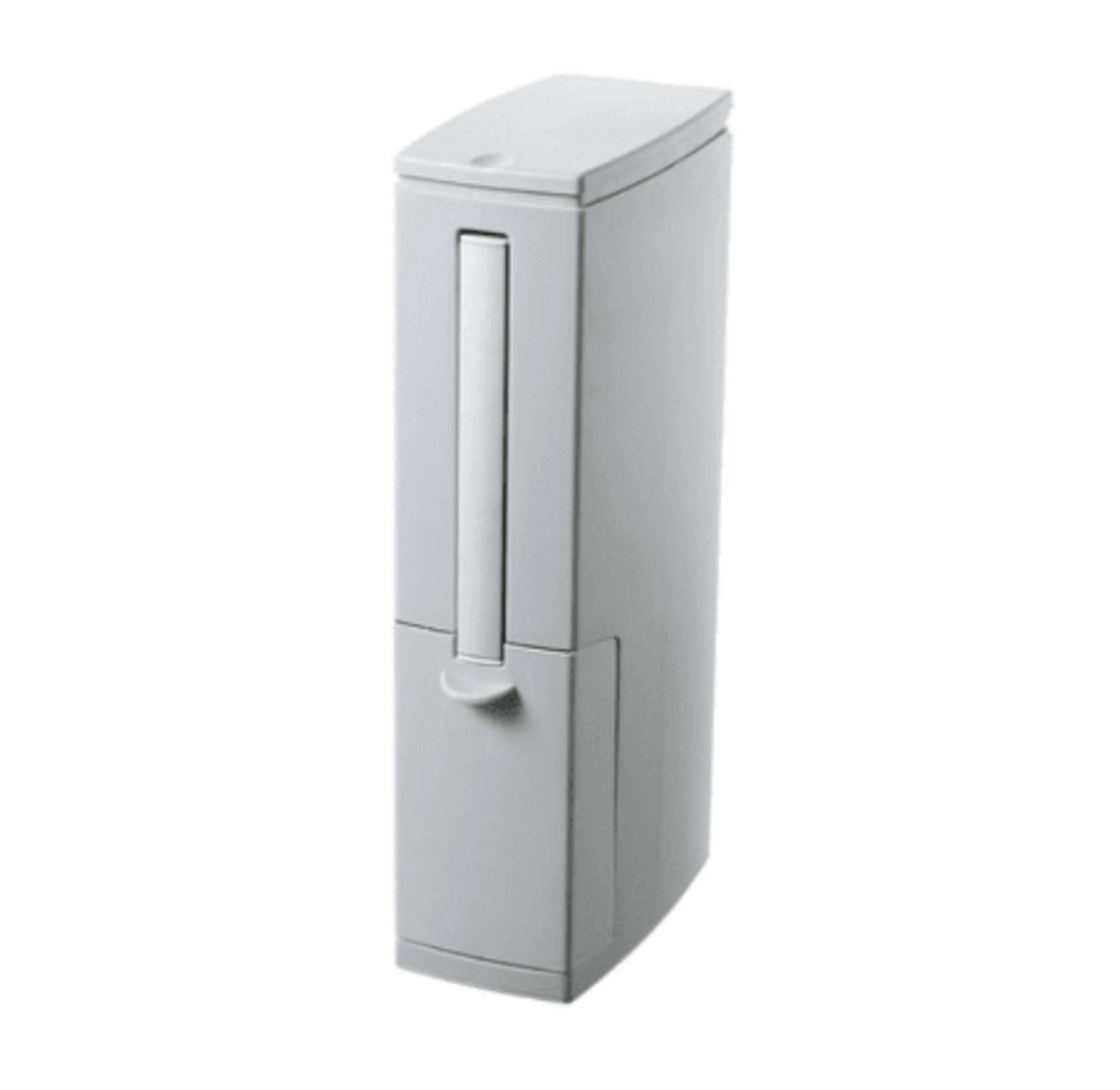 Premium Bathroom Toilet Brush  Trash Can Set Square Press Lid Design 14