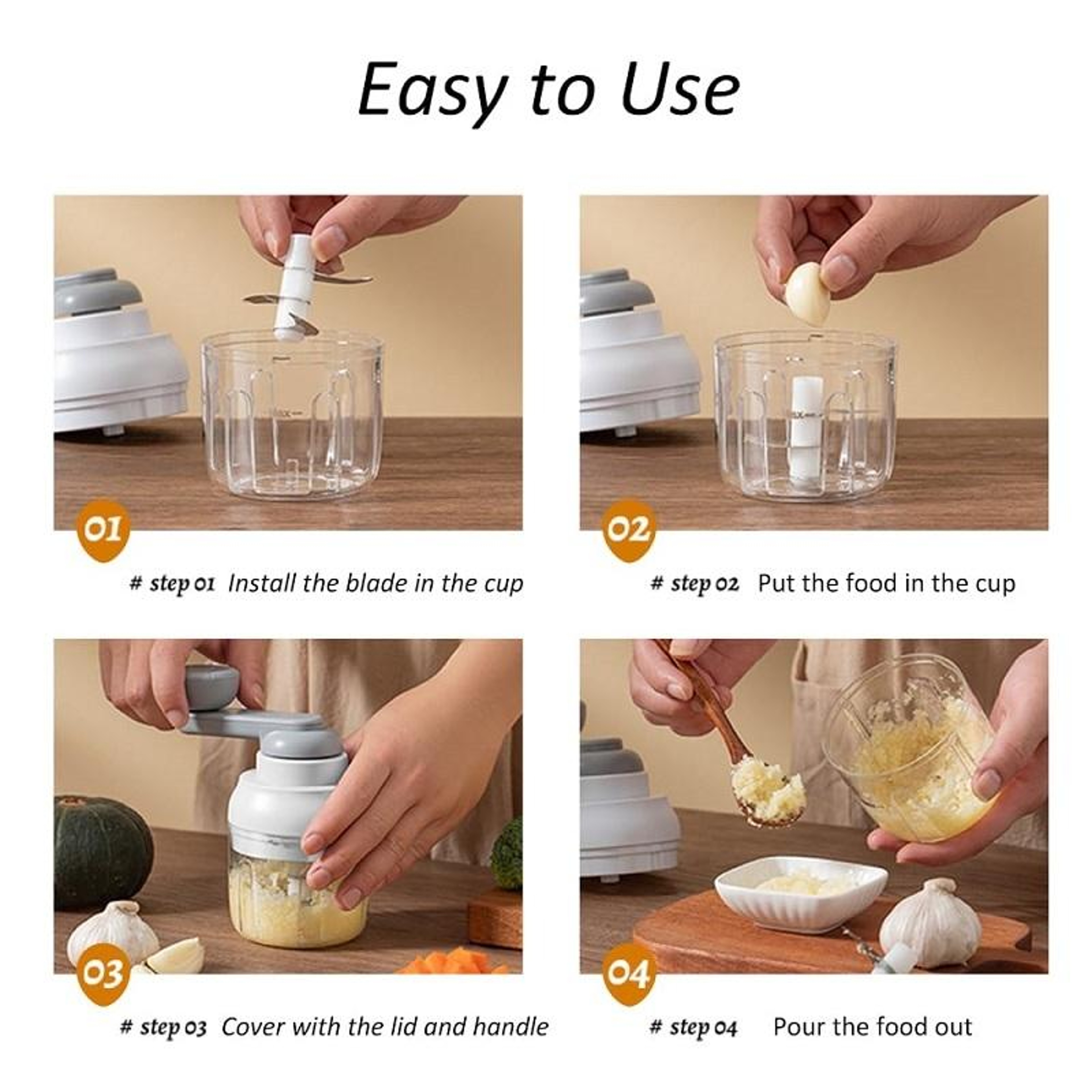 Premium Kitchen Garlic  Vegetable Cutter With Easy Use Slicing And Mincing 2