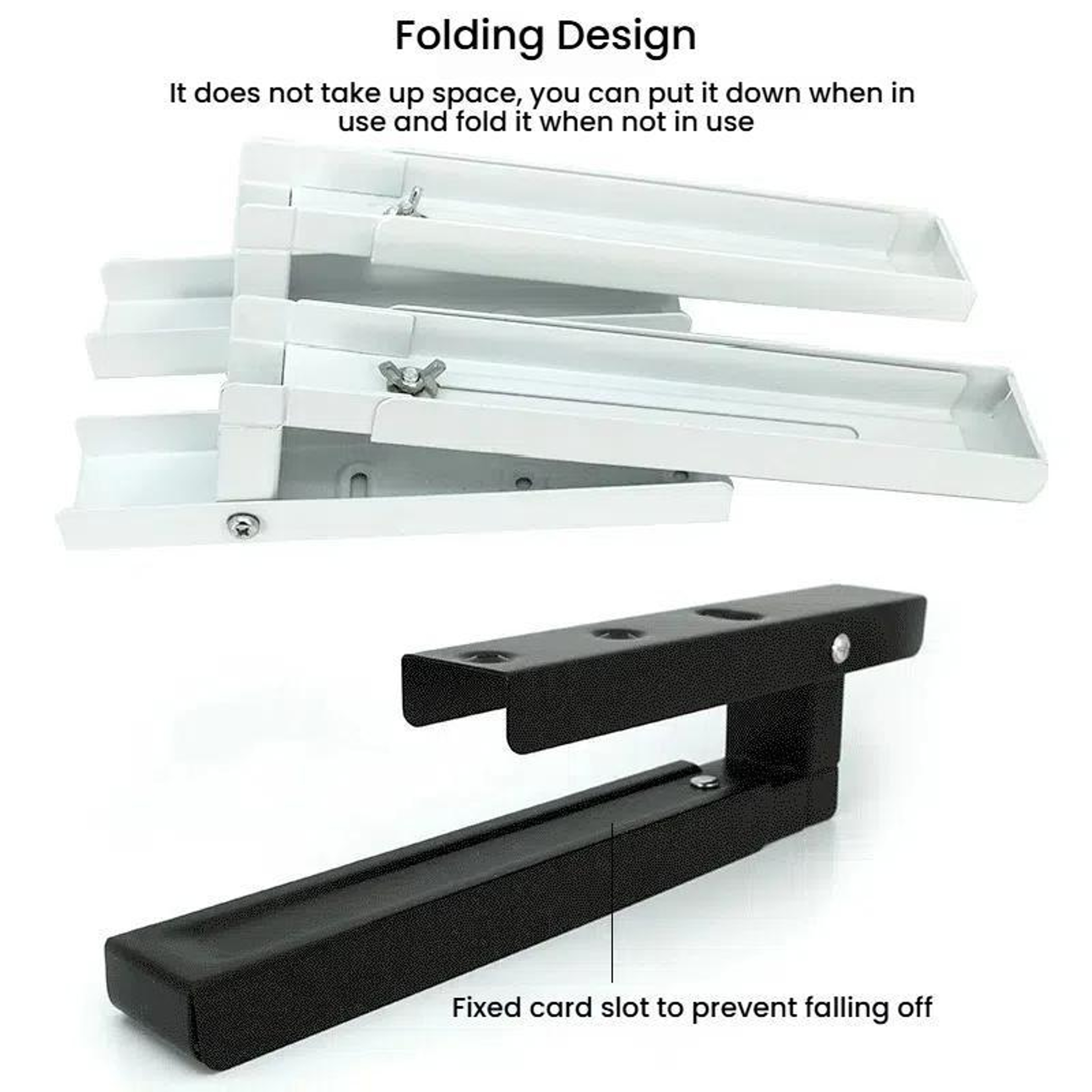 Retractable Folding Microwave Bracket Heavy Duty Adjustable Kitchen Shelf – view 9