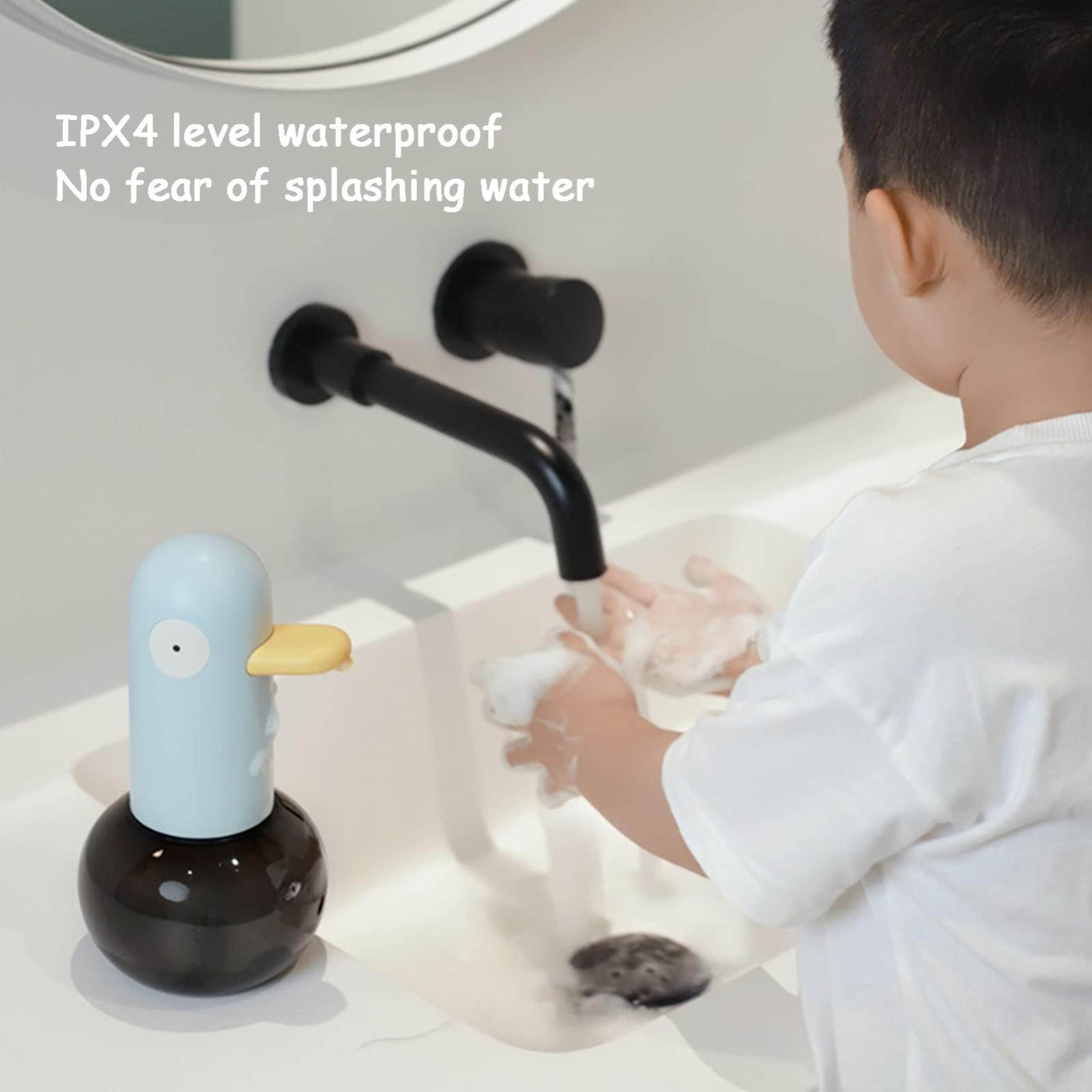 Cute Duck Automatic Foam Soap Dispenser Touchless  Rechargeable For Bathroom  Kitchen 5