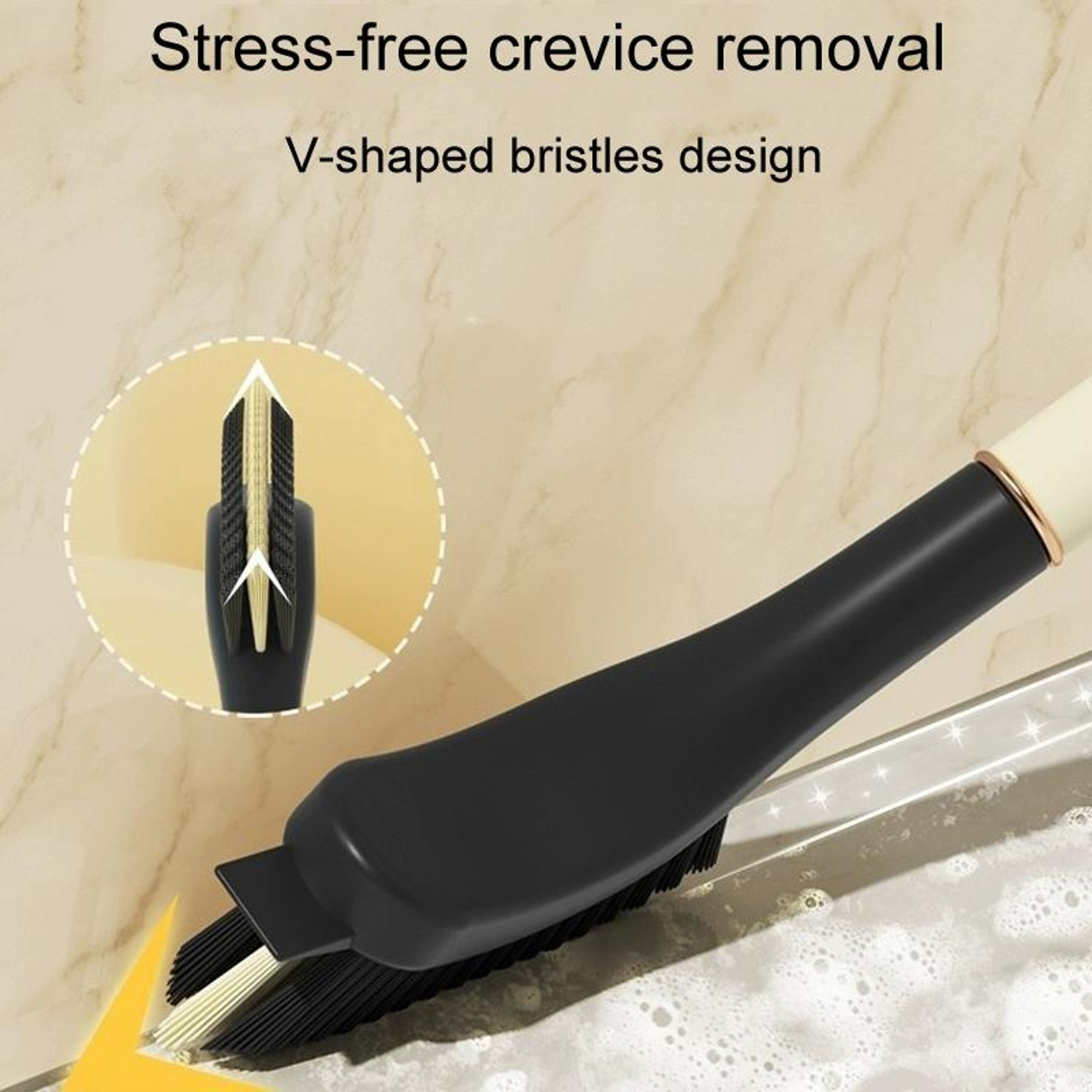 Long Handle Crevice Brush For Kitchen  Bathroom Cleaning 5