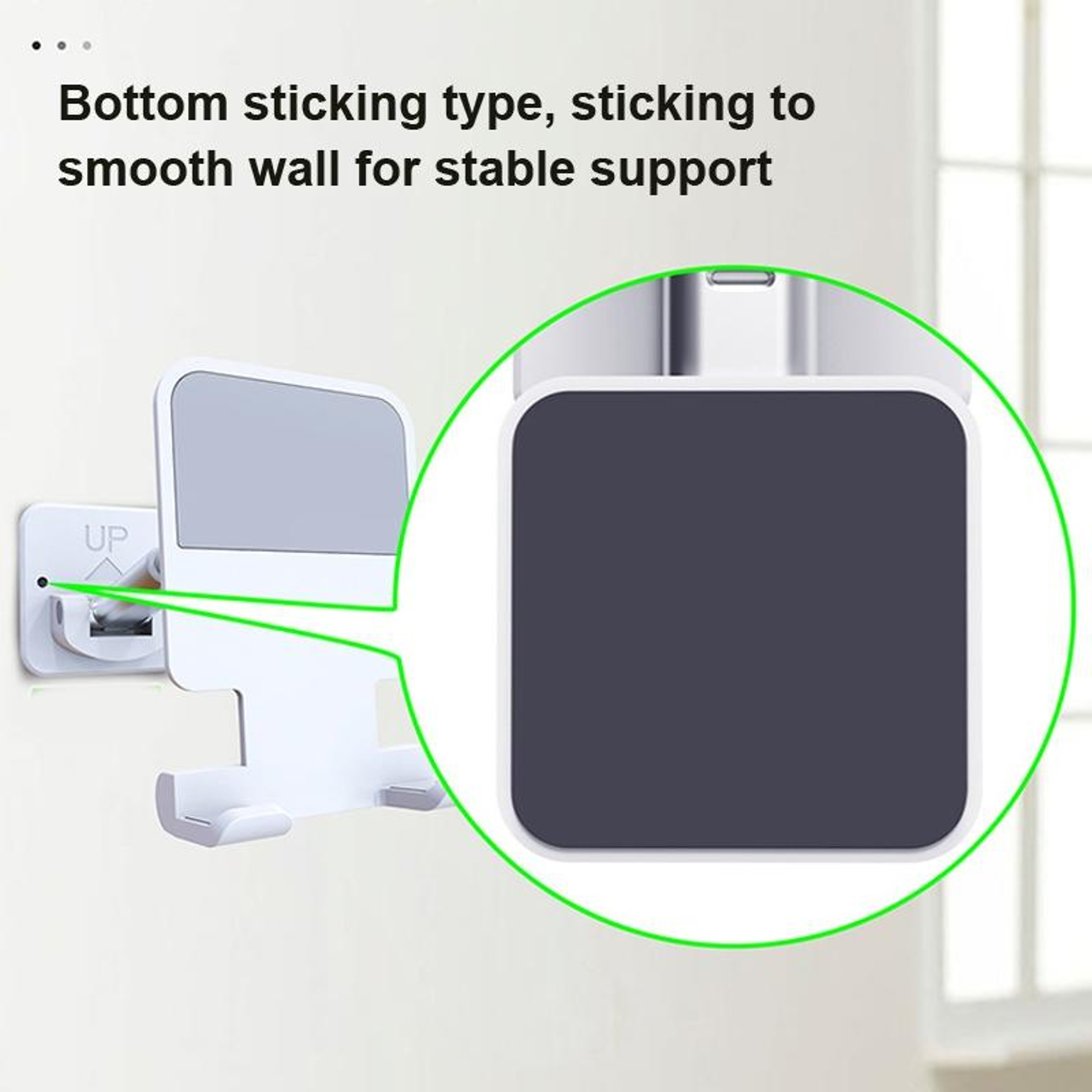 Foldable Wall Mount Mobile Phone Holder For Bathroom  Kitchen 4