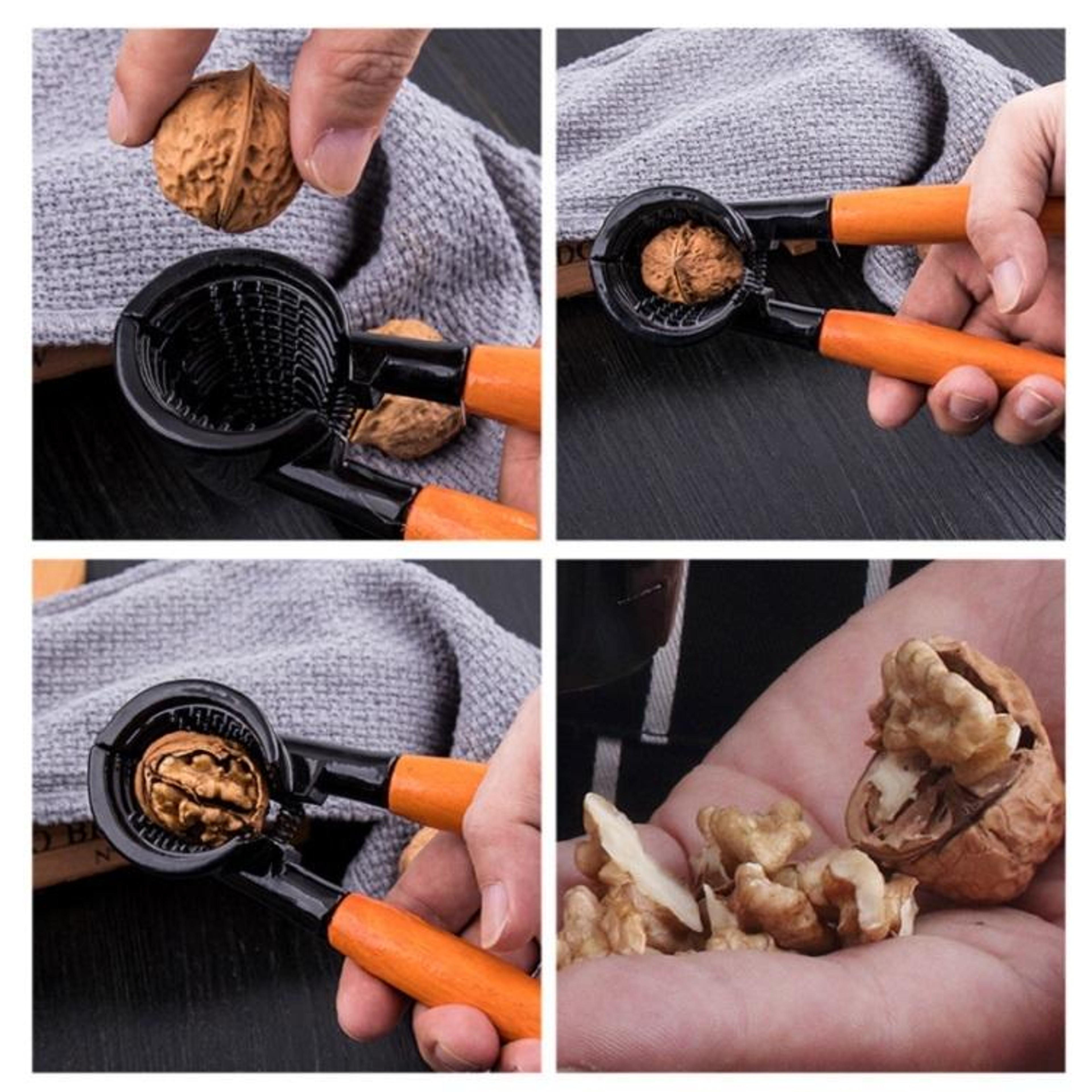Premium Wood Handle Walnut Cracker & Nut Sheller Tool – view 7