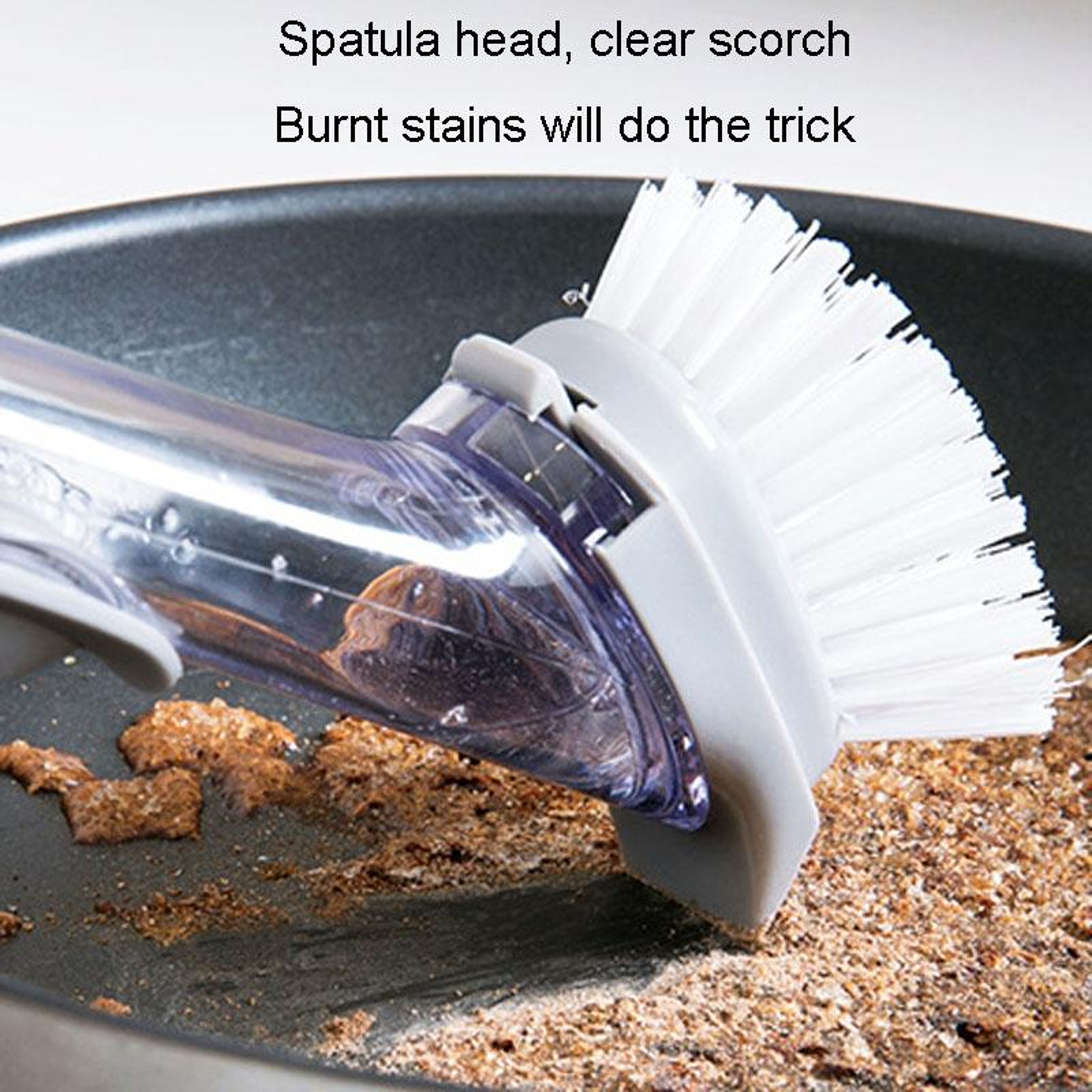 Kitchen Long Handle Automatic Liquid Filling Non Stick Pan Scrubber  Cleaning Brush 7