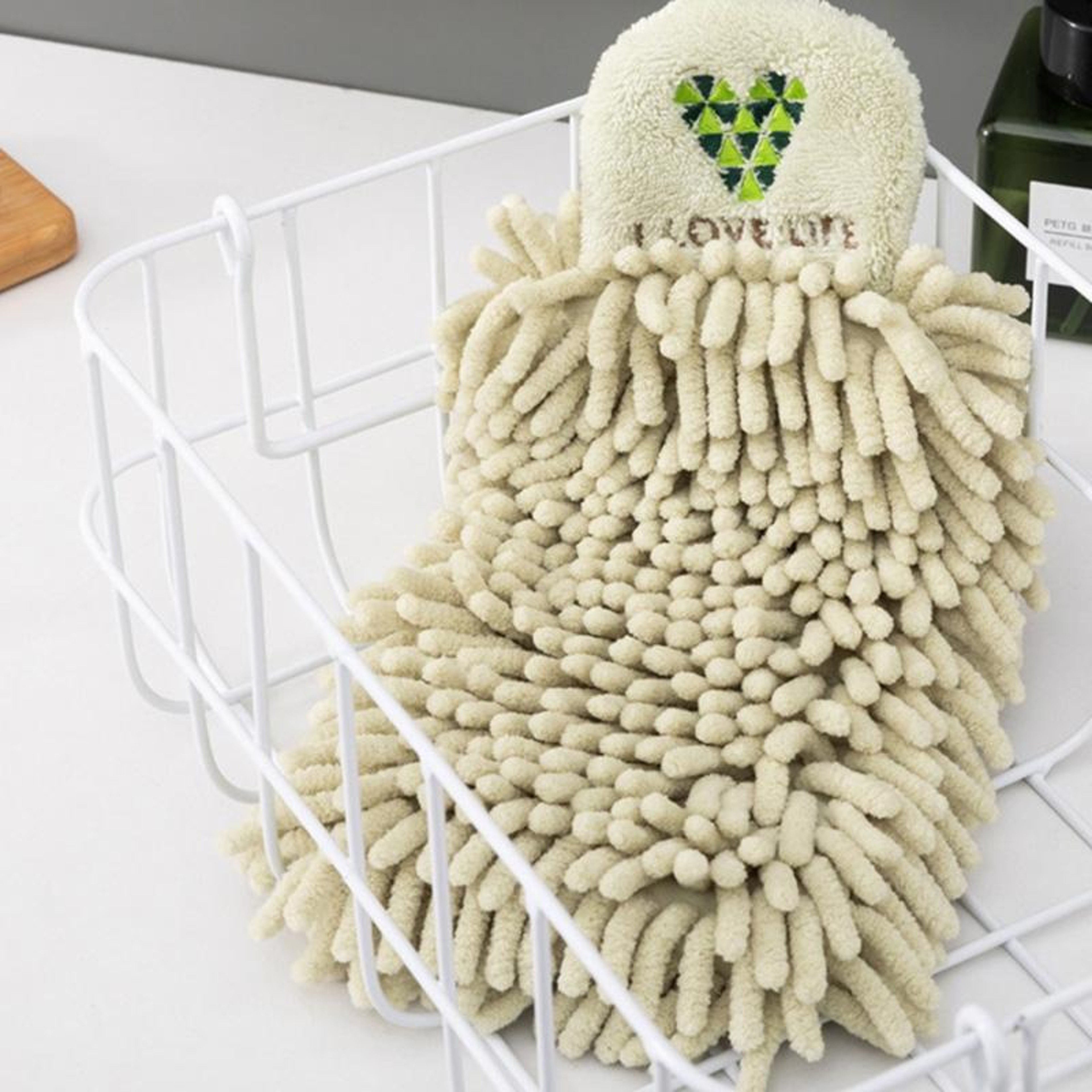 Quick Dry Cartoon Embroidered Kitchen Hand Towel Hanging Soft  Durable 10