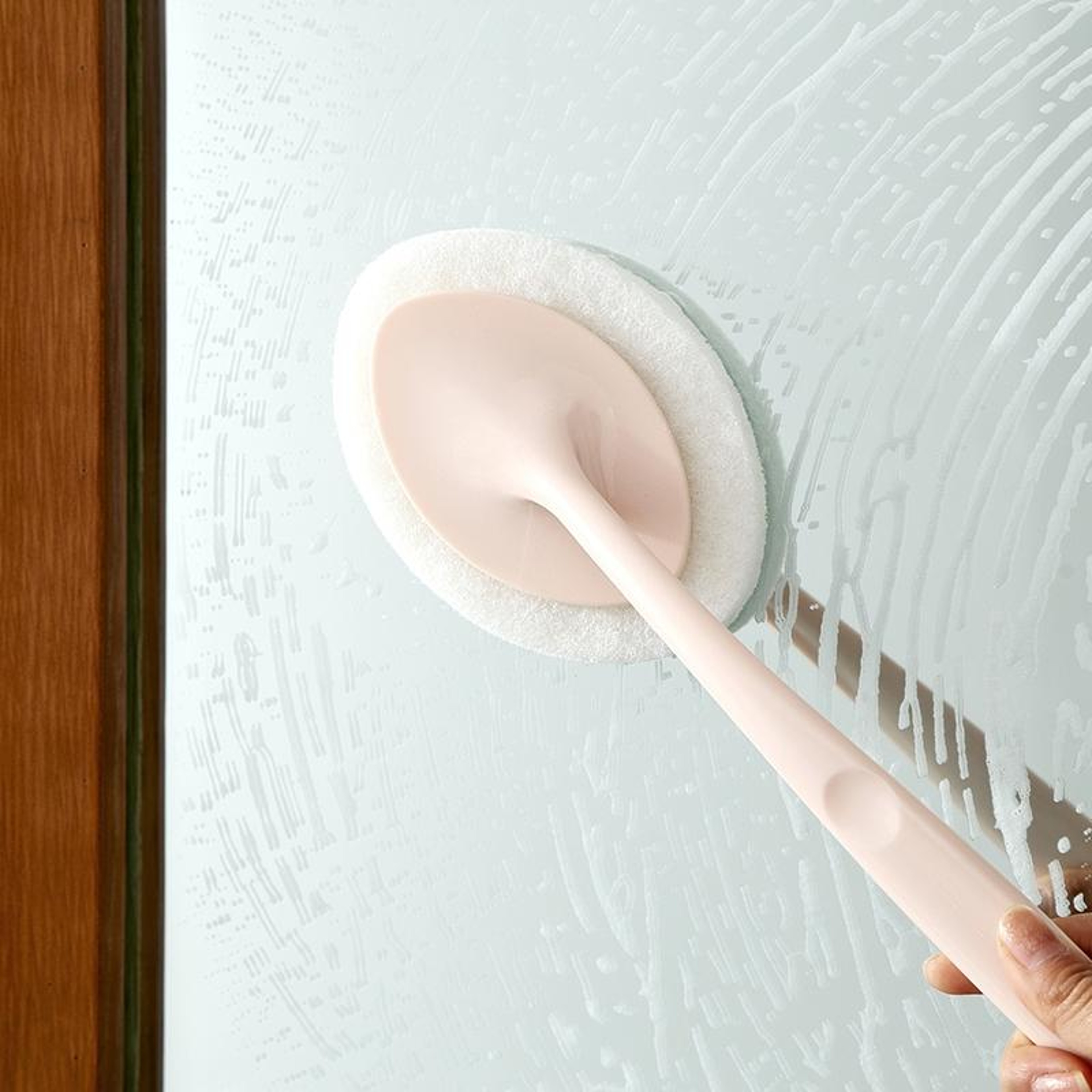 Premium Handheld Sponge Cleaning Tool With Replaceable Sponge Brush For Kitchen  Bathroom 3