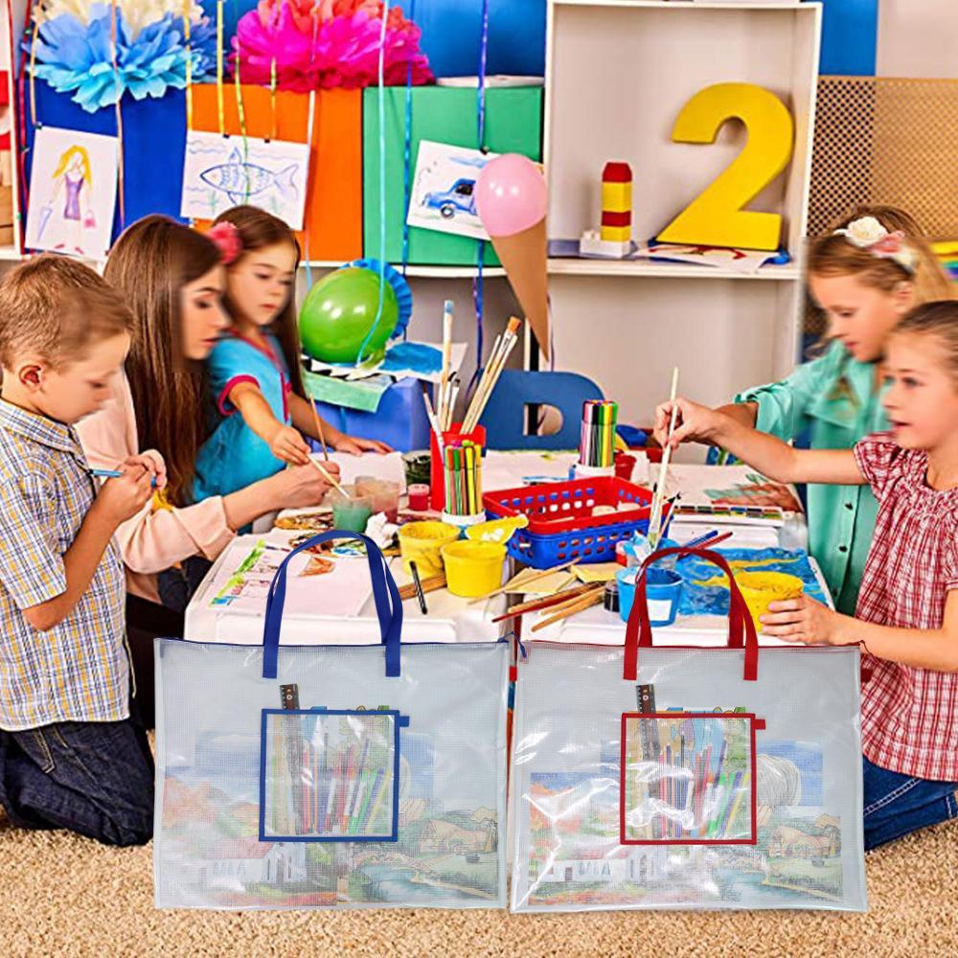 Art Bag  Beach Tote Large Durable Storage For Artwork 2