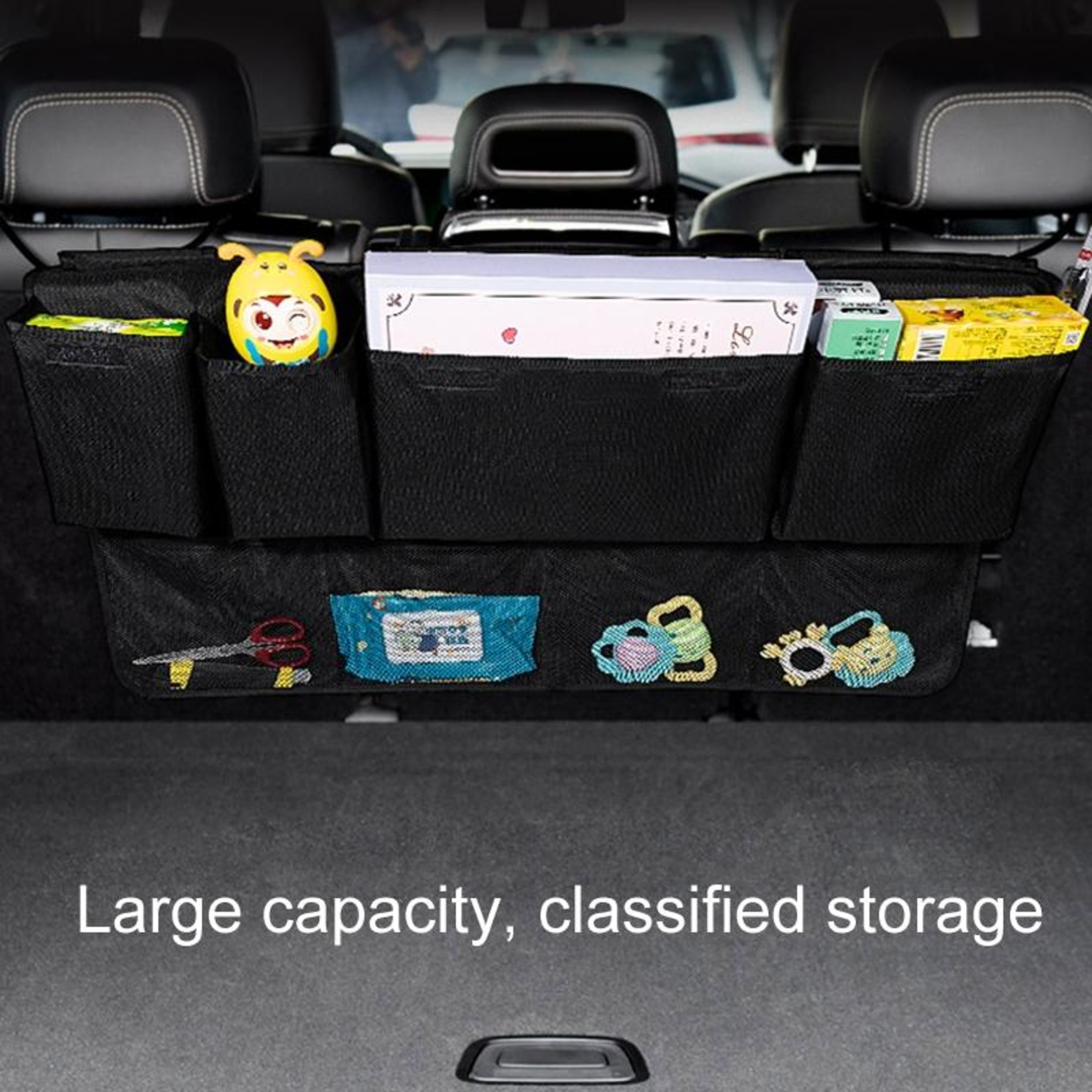Premium Rear Seat Storage Organizer with Multiple Pockets – view 6