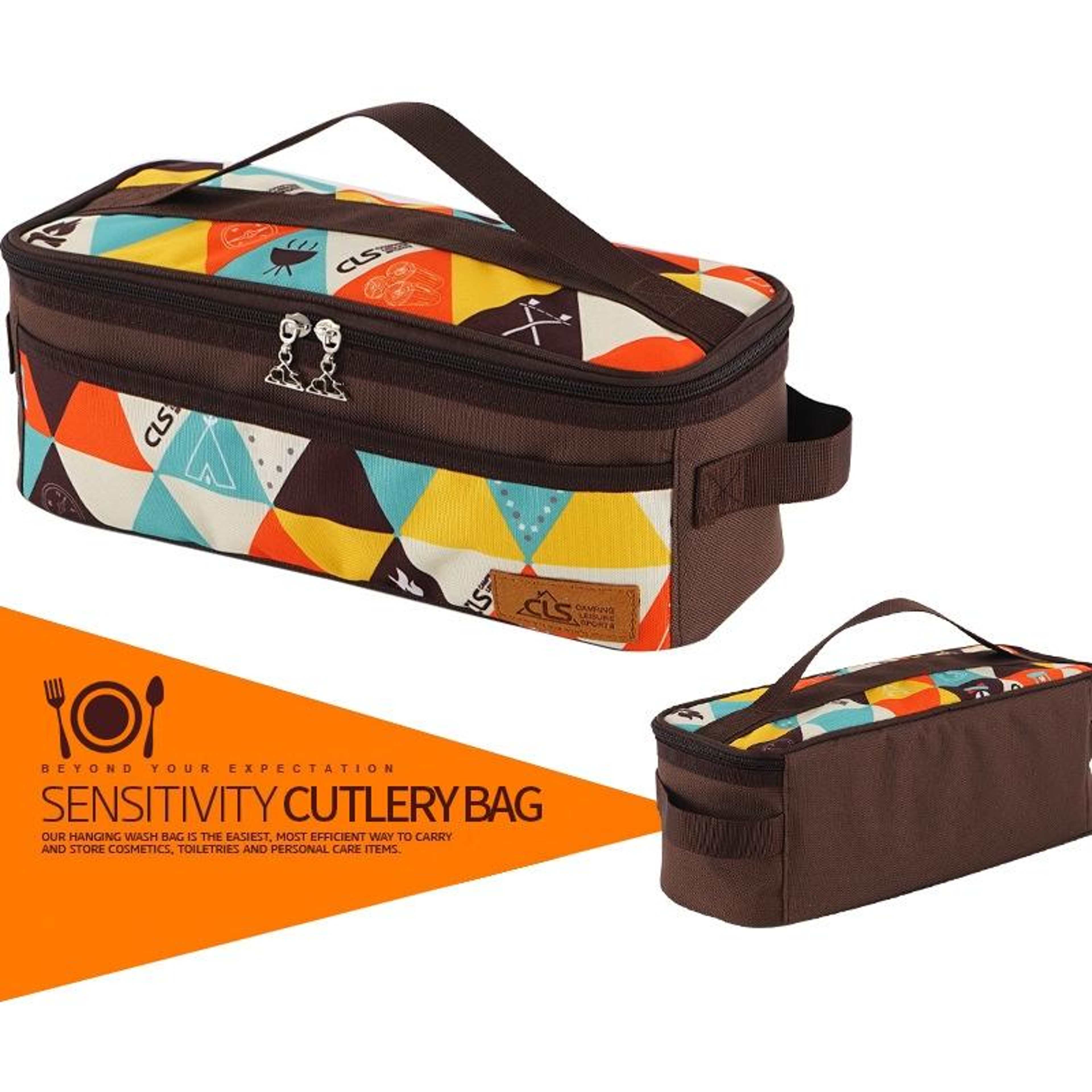 Camping Cookware  Portable Travel Tableware Organizer Storage Bag 2
