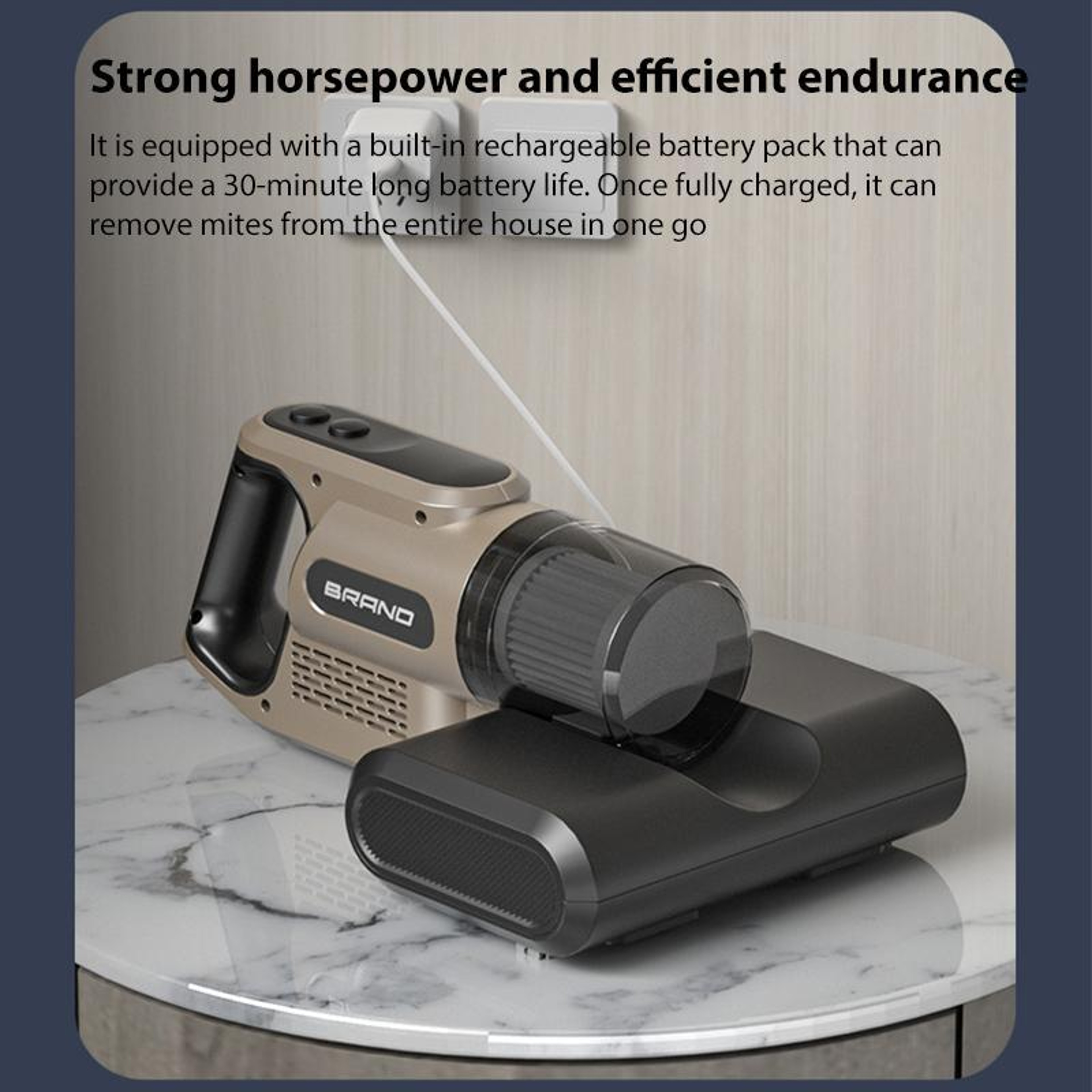 Handheld Vacuum Cleaner With Mite Removal  Wireless Portability 6