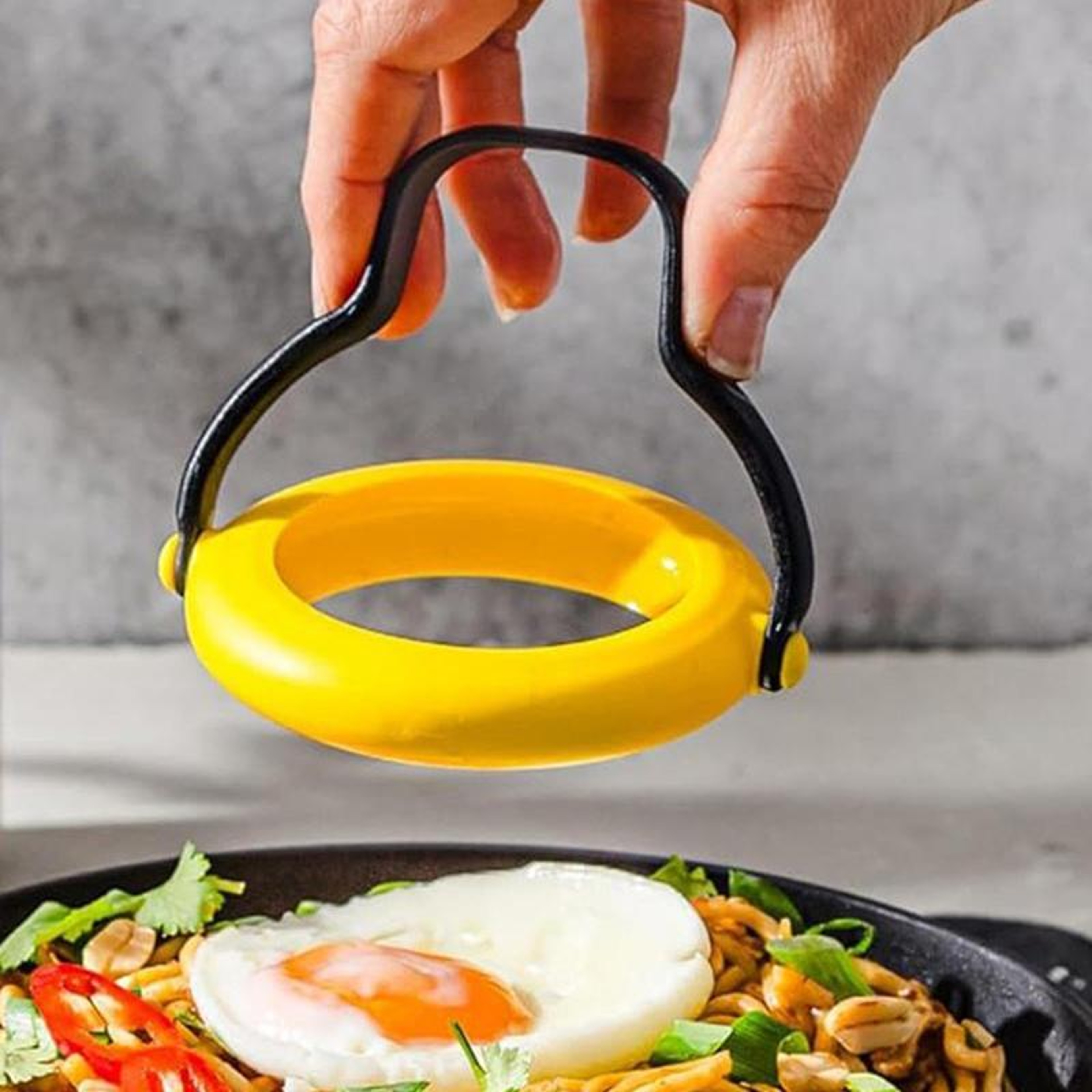 Silicone Omelette Mould & Round Egg Ring Kitchen Tool Non Stick Kitchen Breakfast & Baking Accessory – view 3