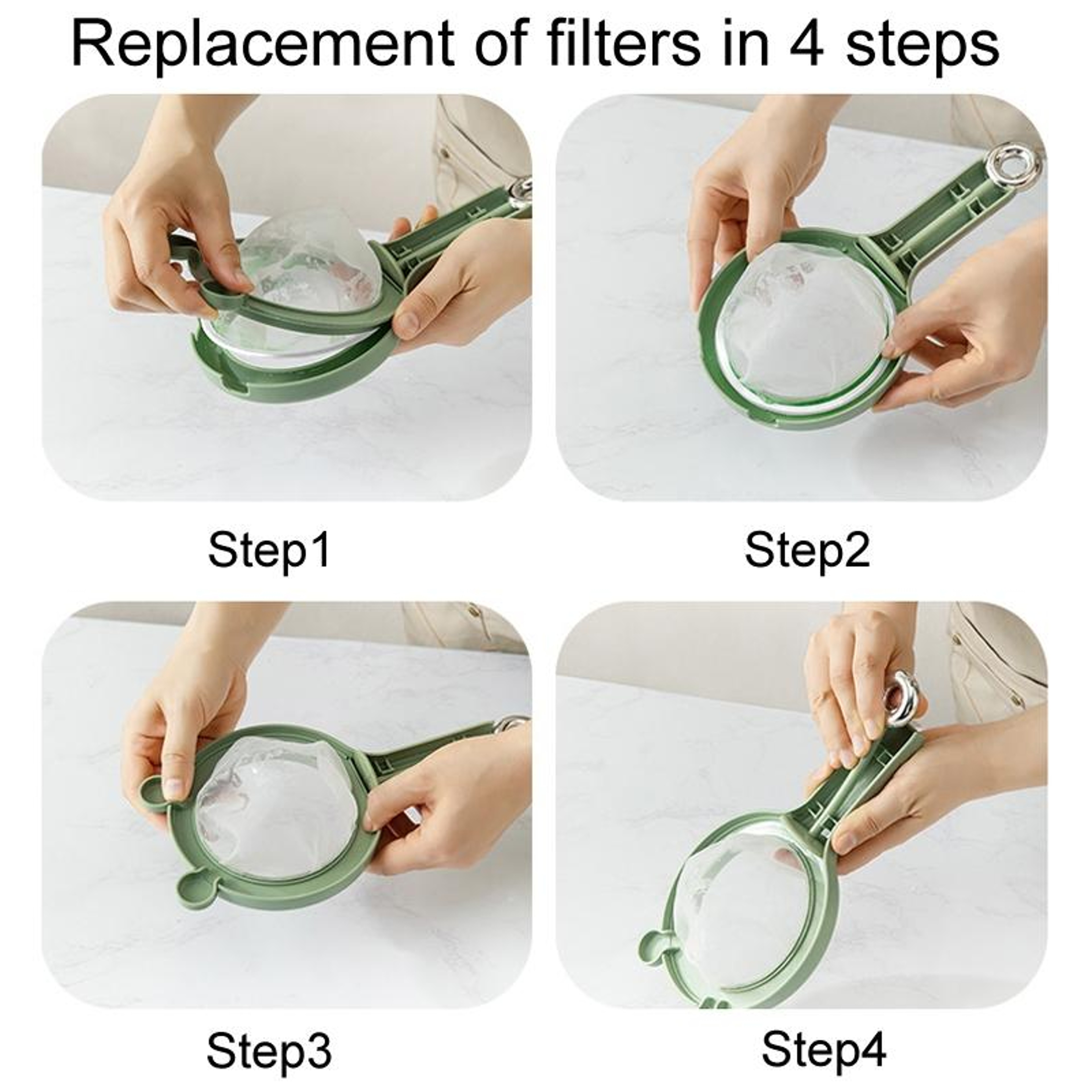 Premium Kitchen Soymilk Strainer  Soy Milk Filter Fine Mesh Juice Pulp Filter 4