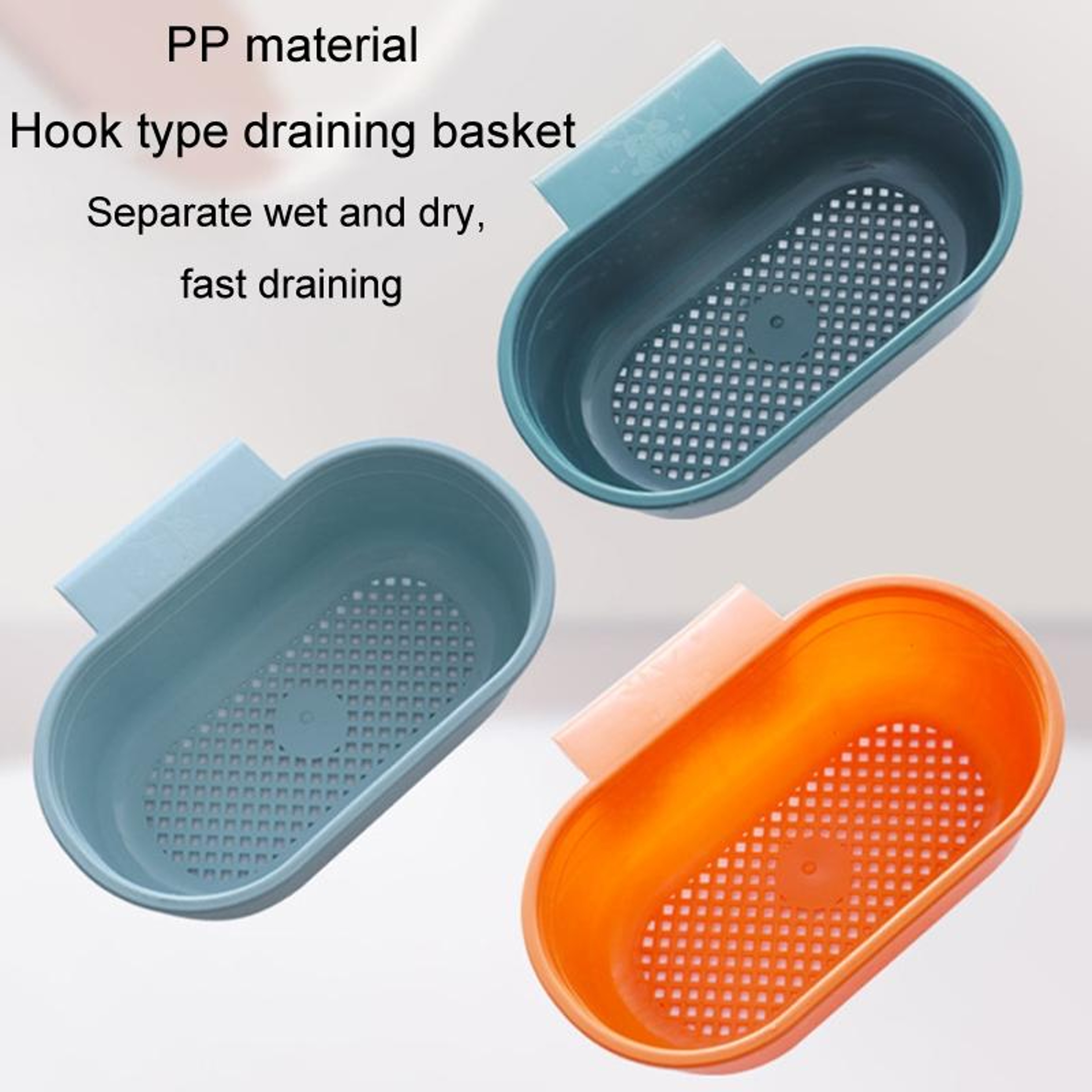 Multifunctional Kitchen Drain Basket  Hanging Storage 2