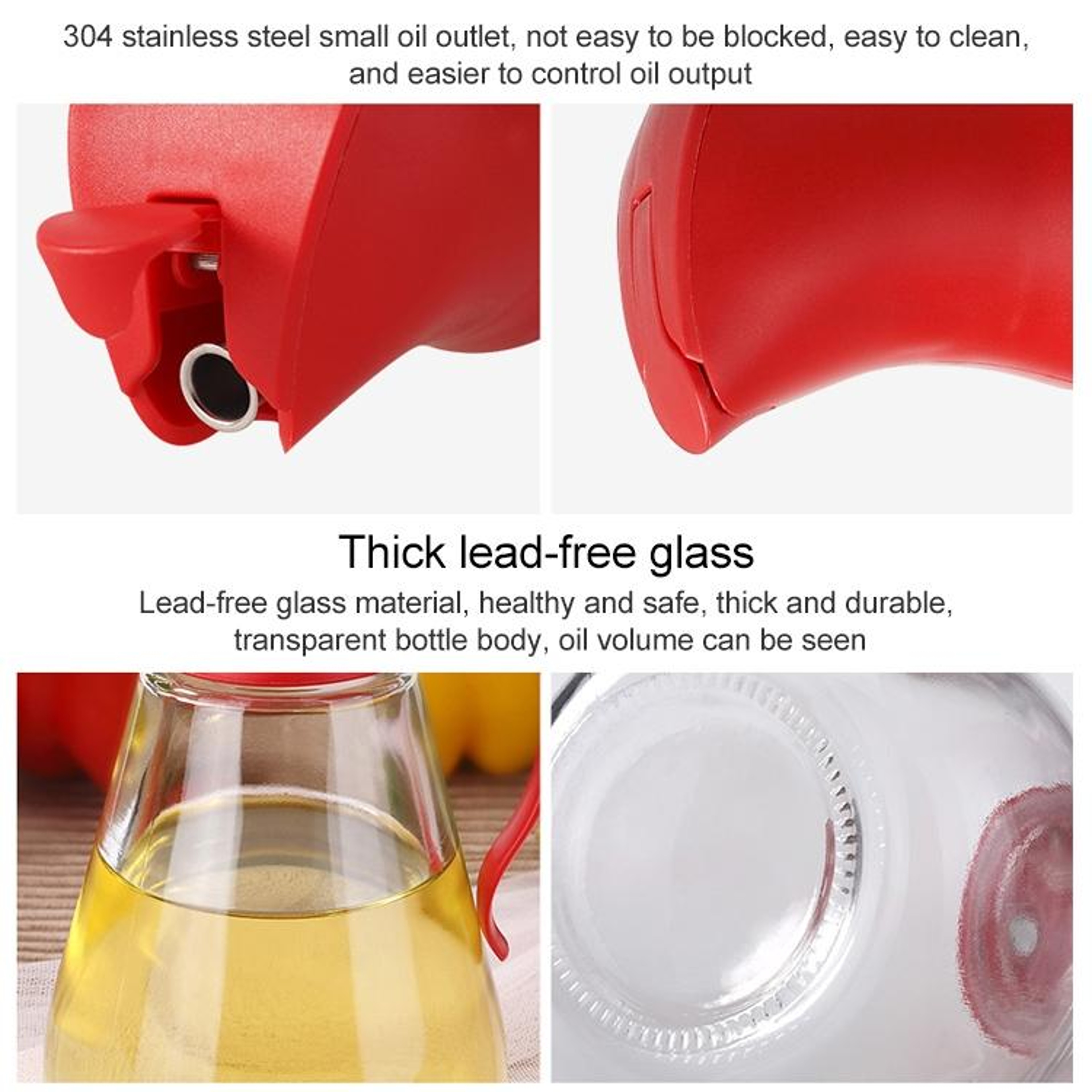 Automatic Glass Oil Bottle With Smart Lid 3