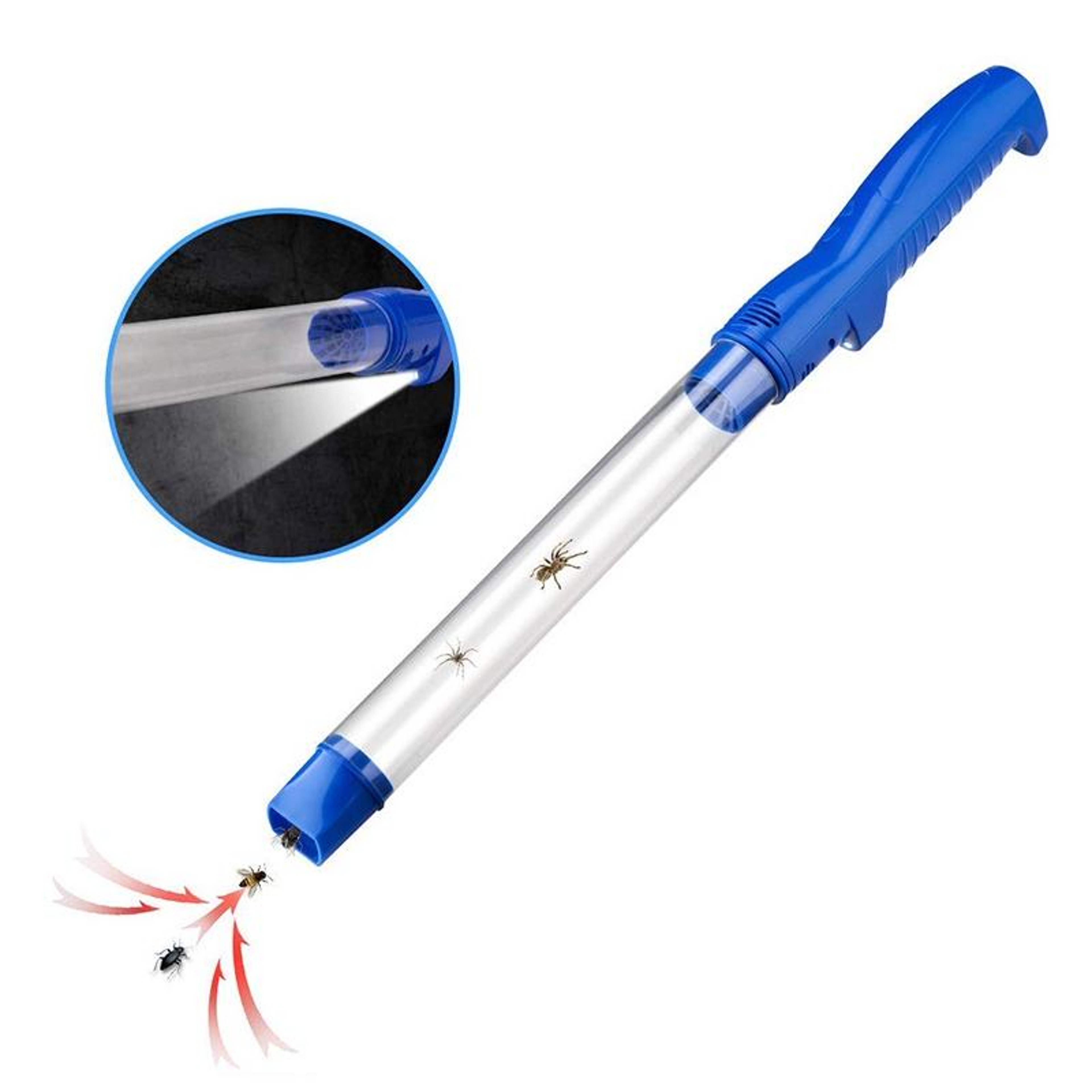 USB Rechargeable Electric Bug Catcher With LED Light  Suction Trap 6