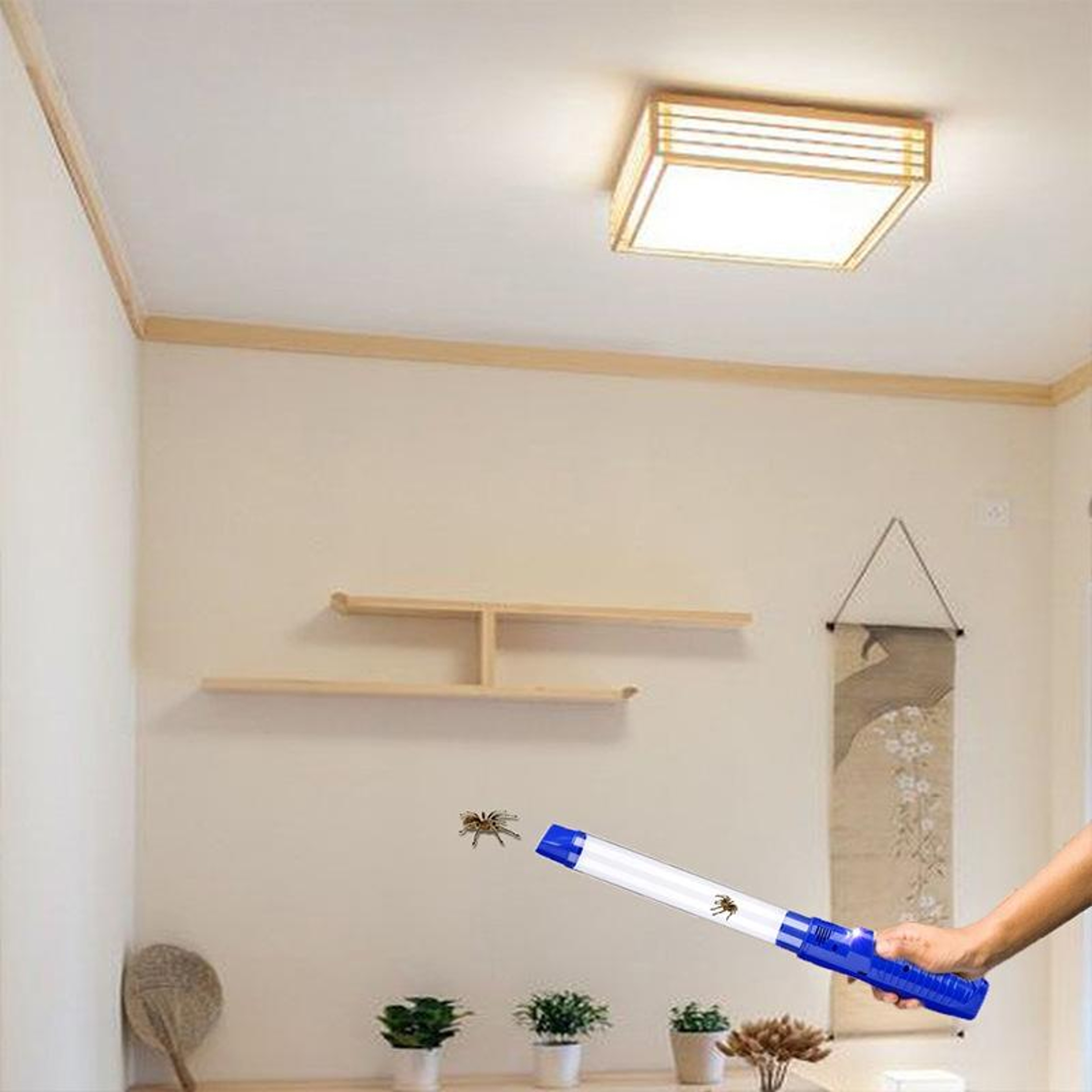 USB Rechargeable Electric Bug Catcher With LED Light  Suction Trap 7