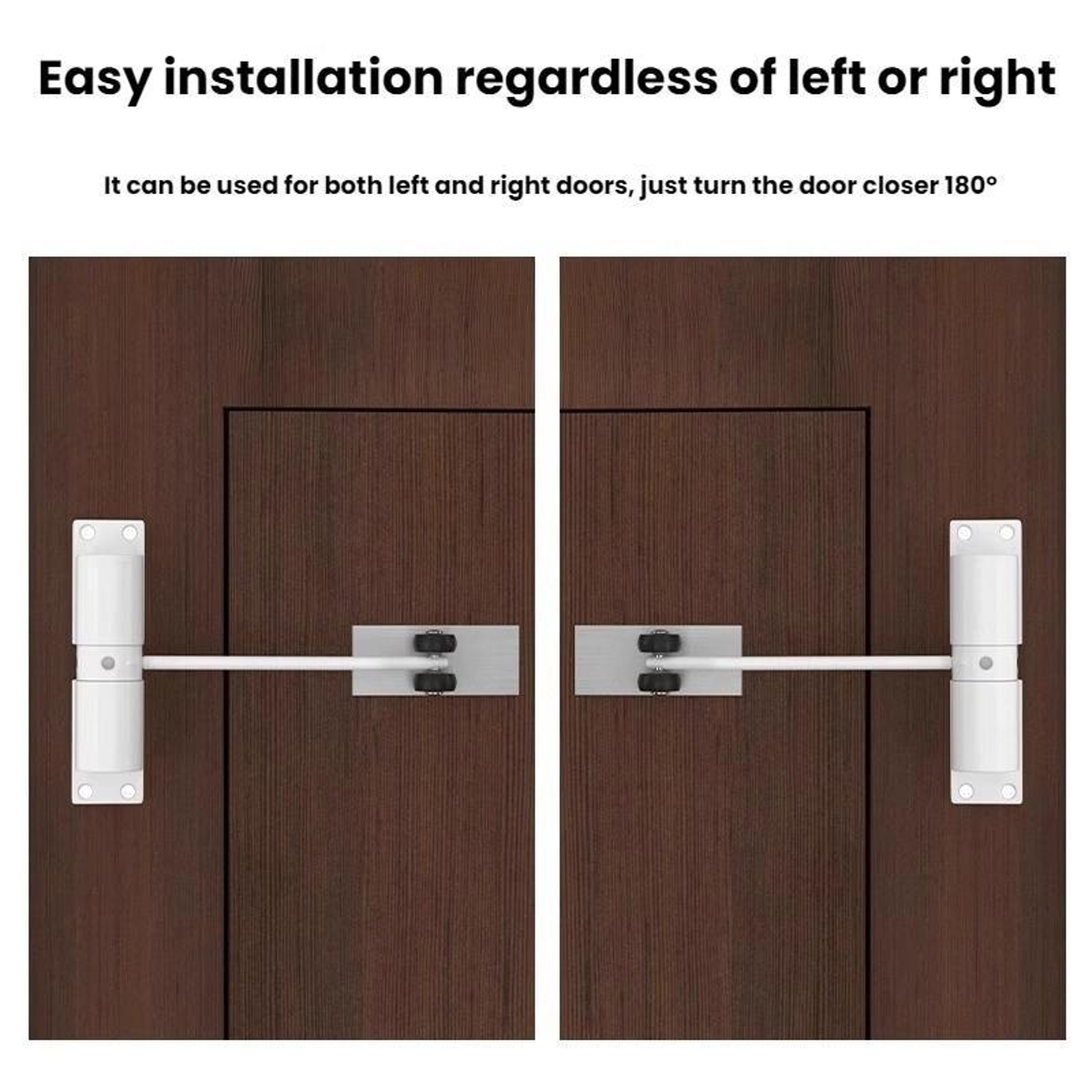 Silent Automatic Door Closer With Push Pull AntiCollision Spring 3