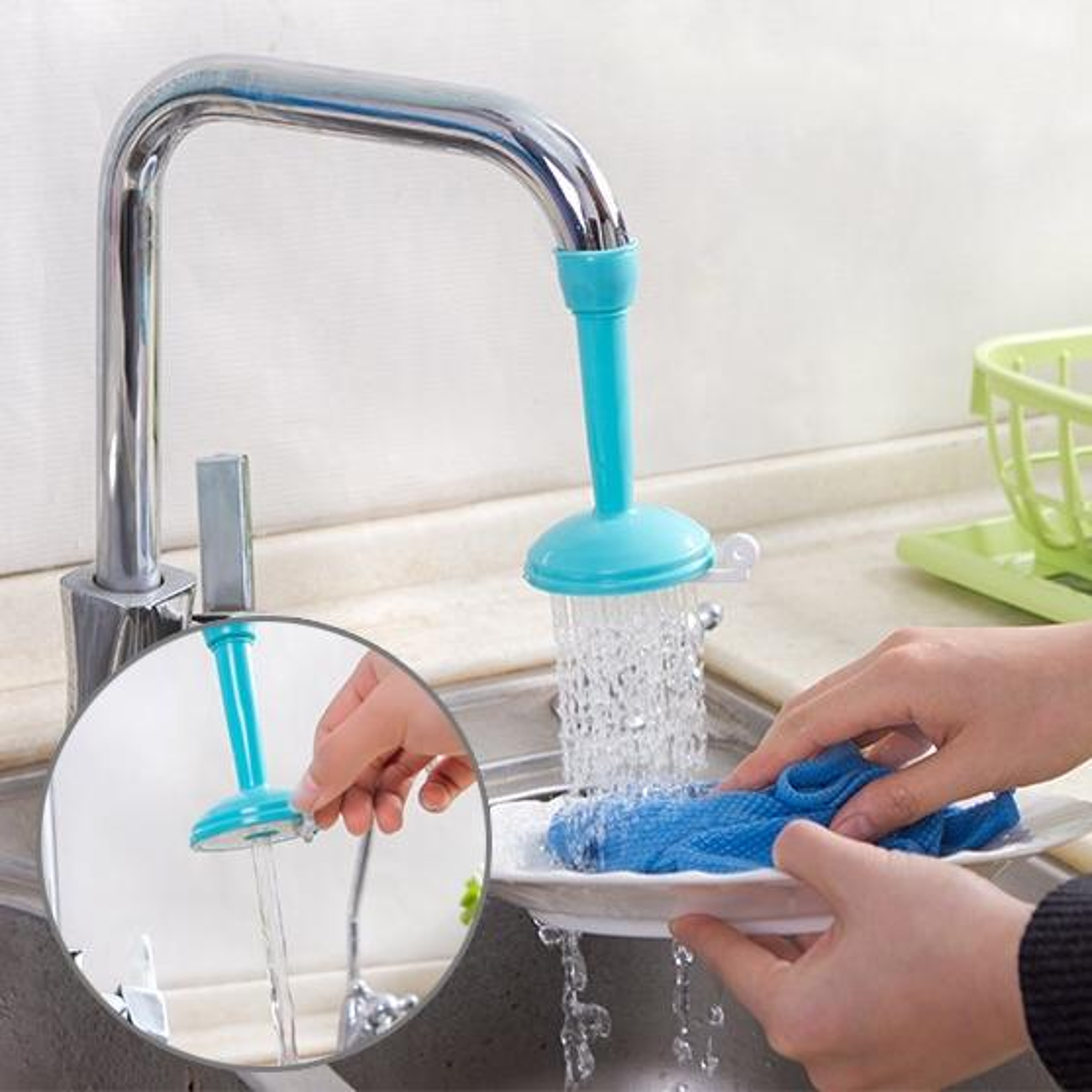 Adjustable Faucet Splash Water Saving Filter For Round Faucets 8