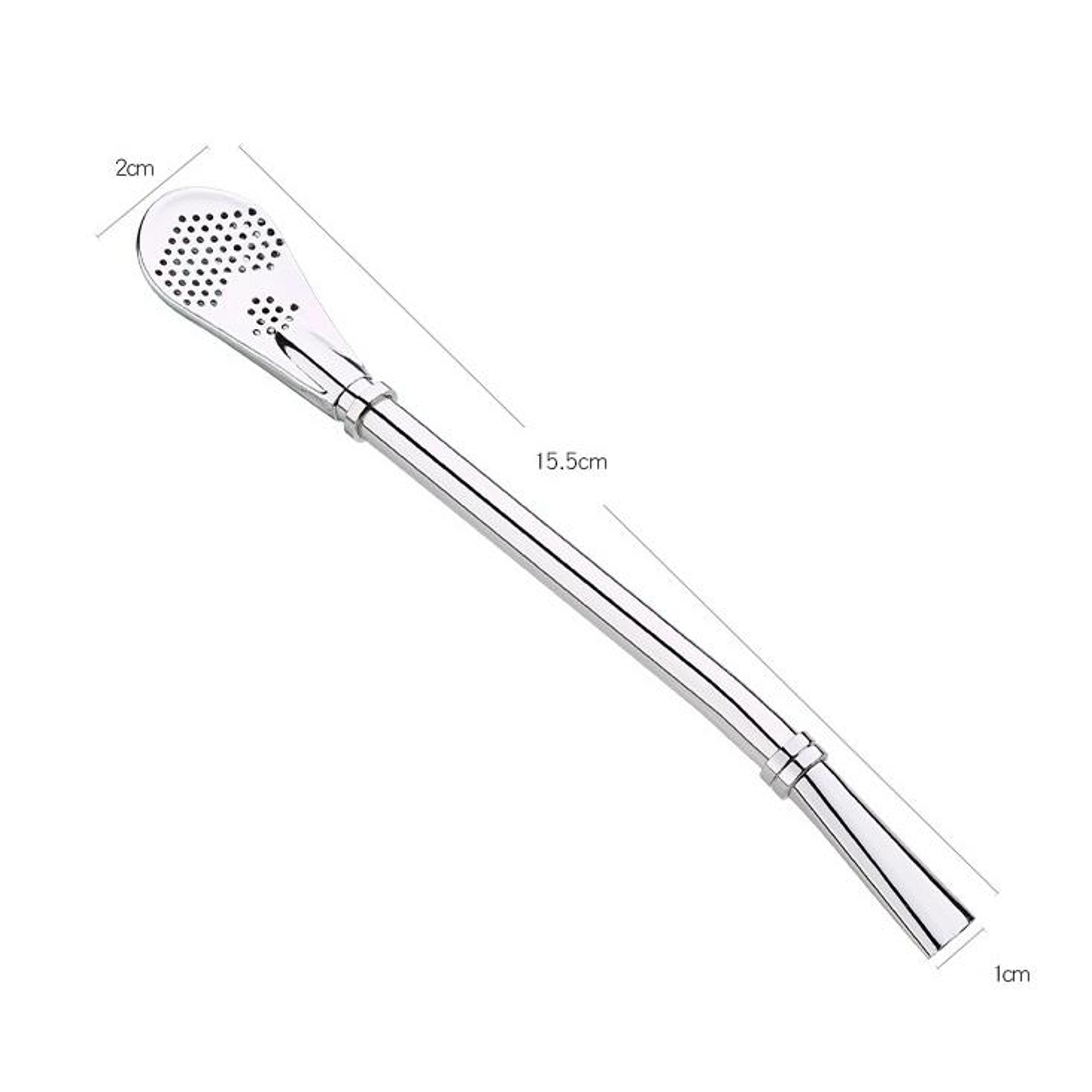 Stainless Steel Tea Filter Straw and Loose Leaf Tea Strainer Spoon – view 2