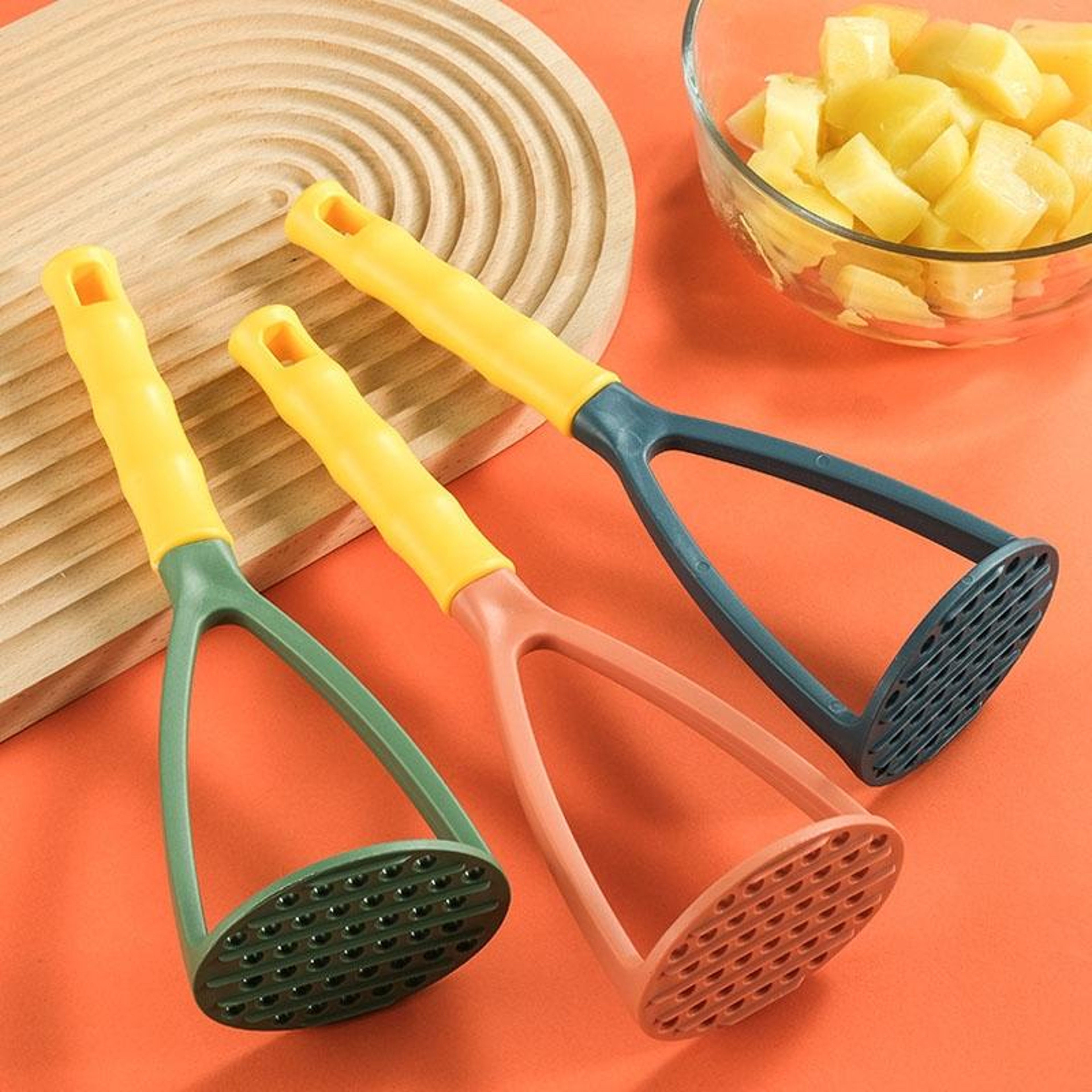 Easy Grip Baby Food Masher Potato Presser For Smooth Purees 1