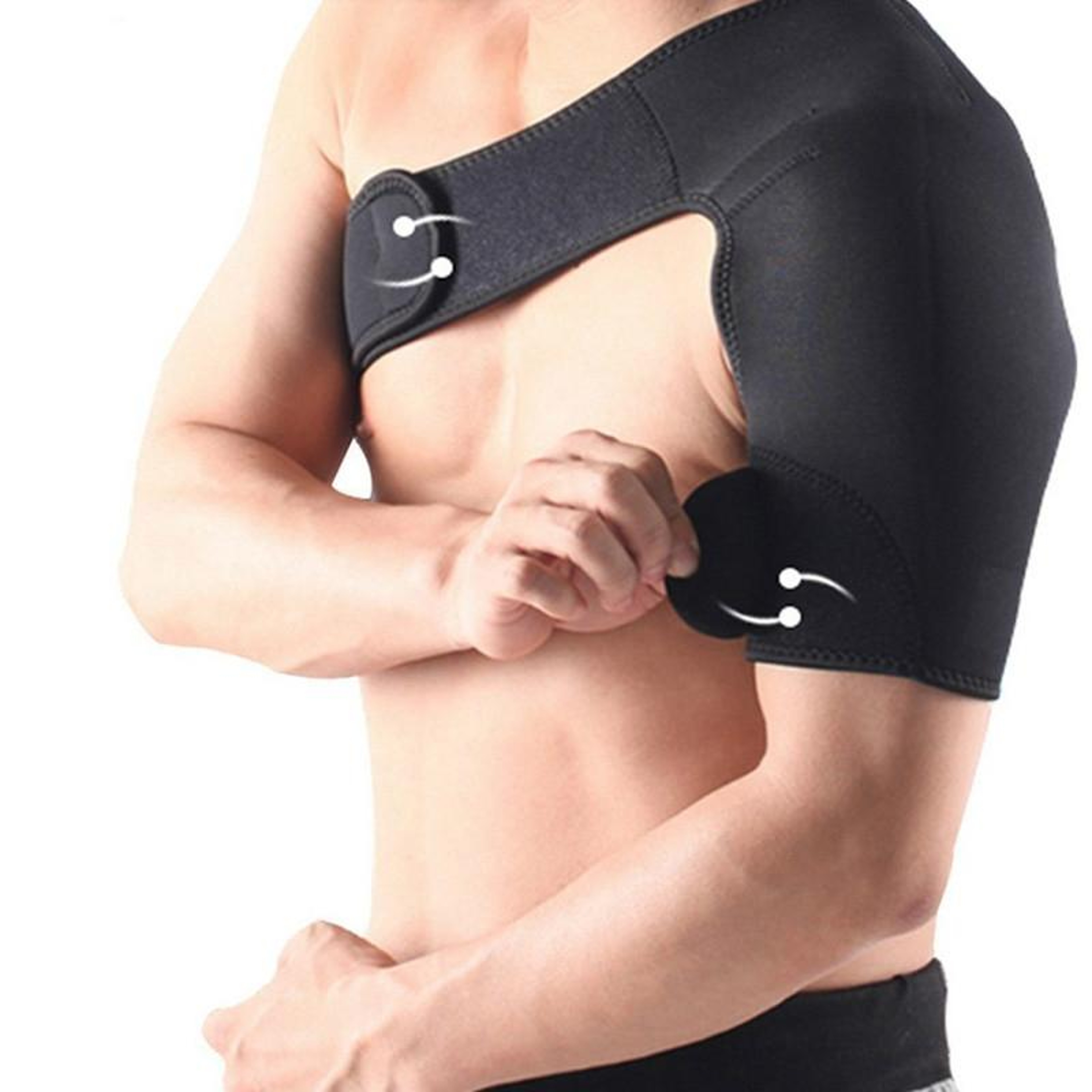 Adjustable Shoulder Support Brace For Pain Relief  Sports Compression 7