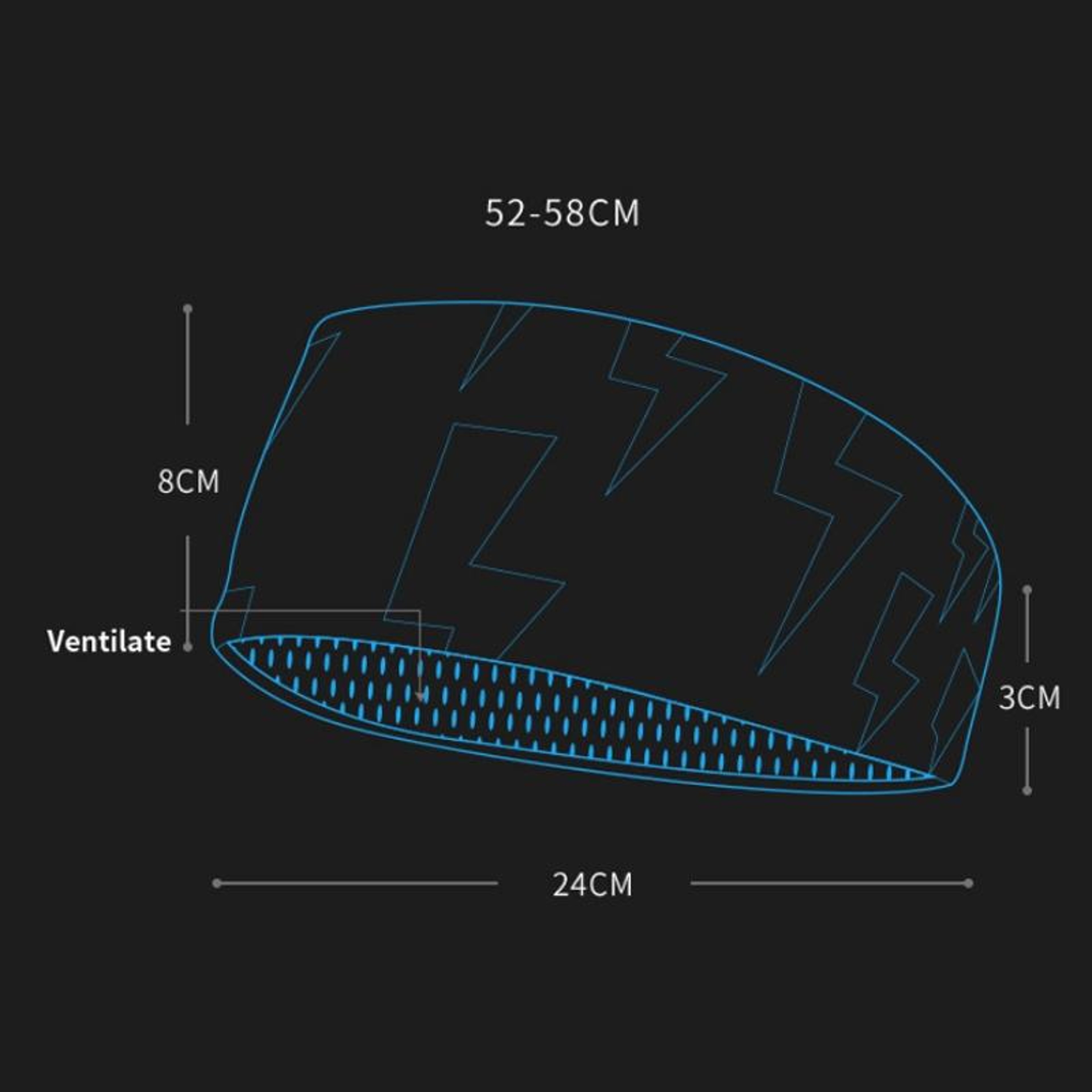 Premium Sports Sweatband Fitness Headband Antiperspirant Comfort 4