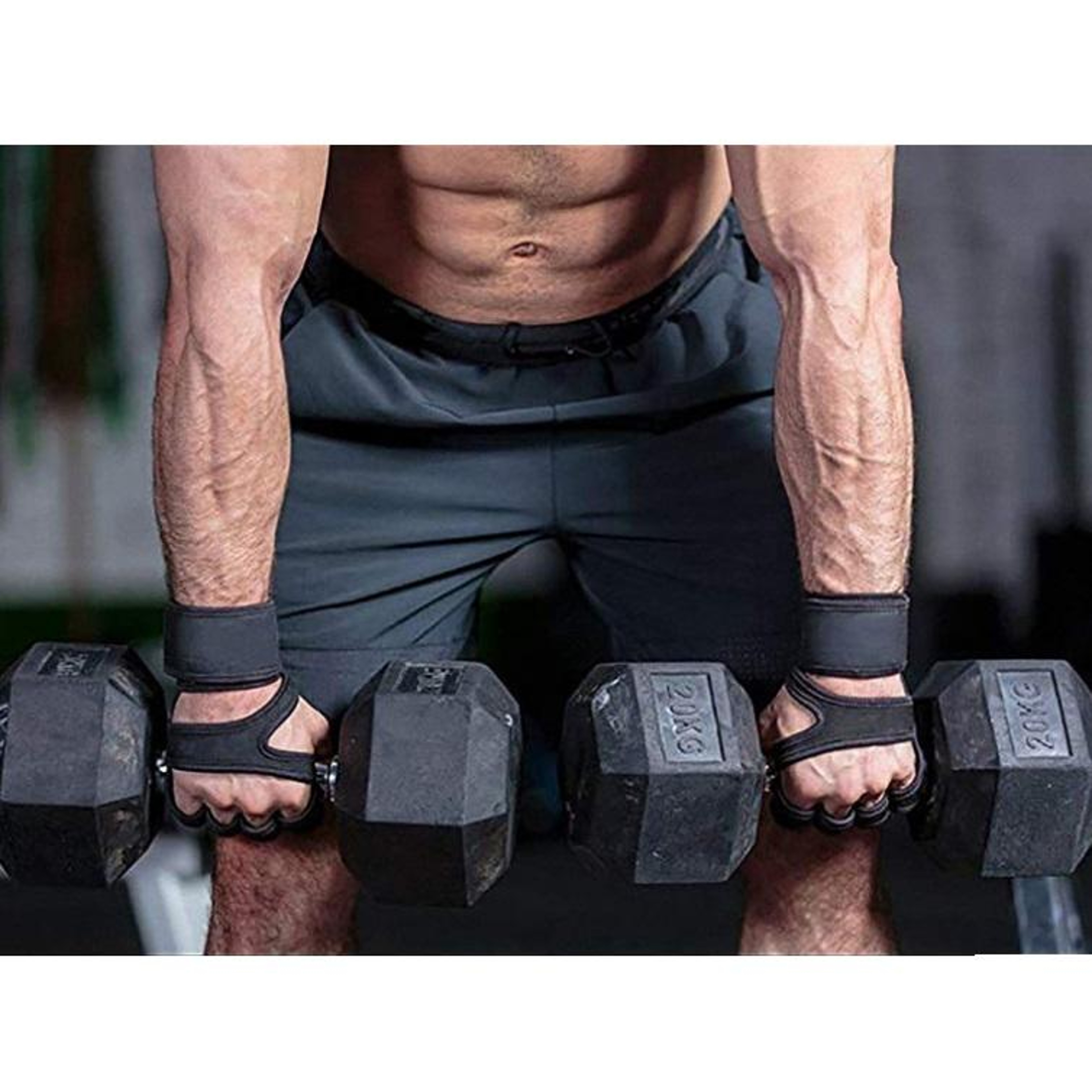 Premium Half Finger Workout Gloves With NonSlip Grip  Wrist Support 6