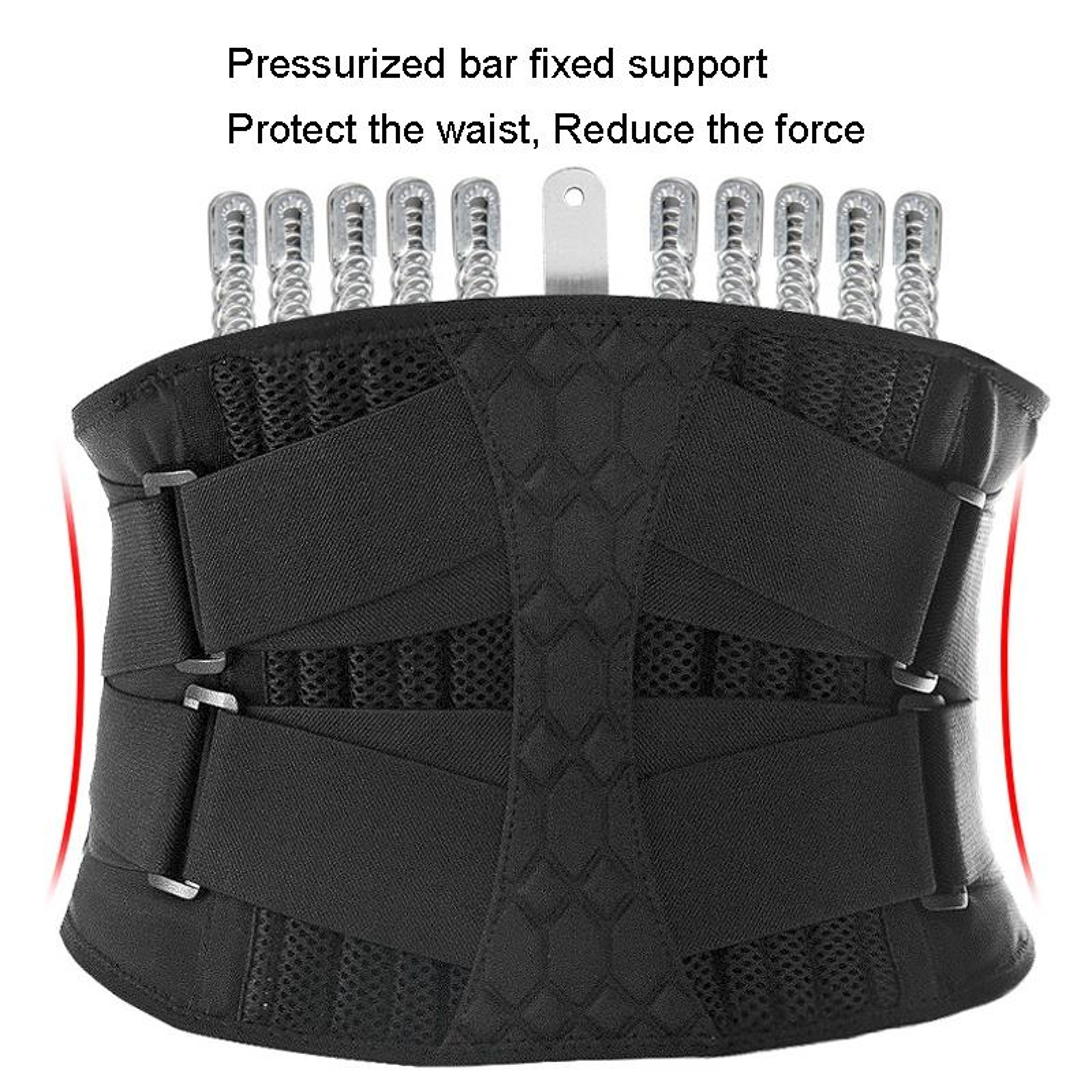 Mens Steel Plate Weightlifting Belt For Squats  Abdominal Support 3