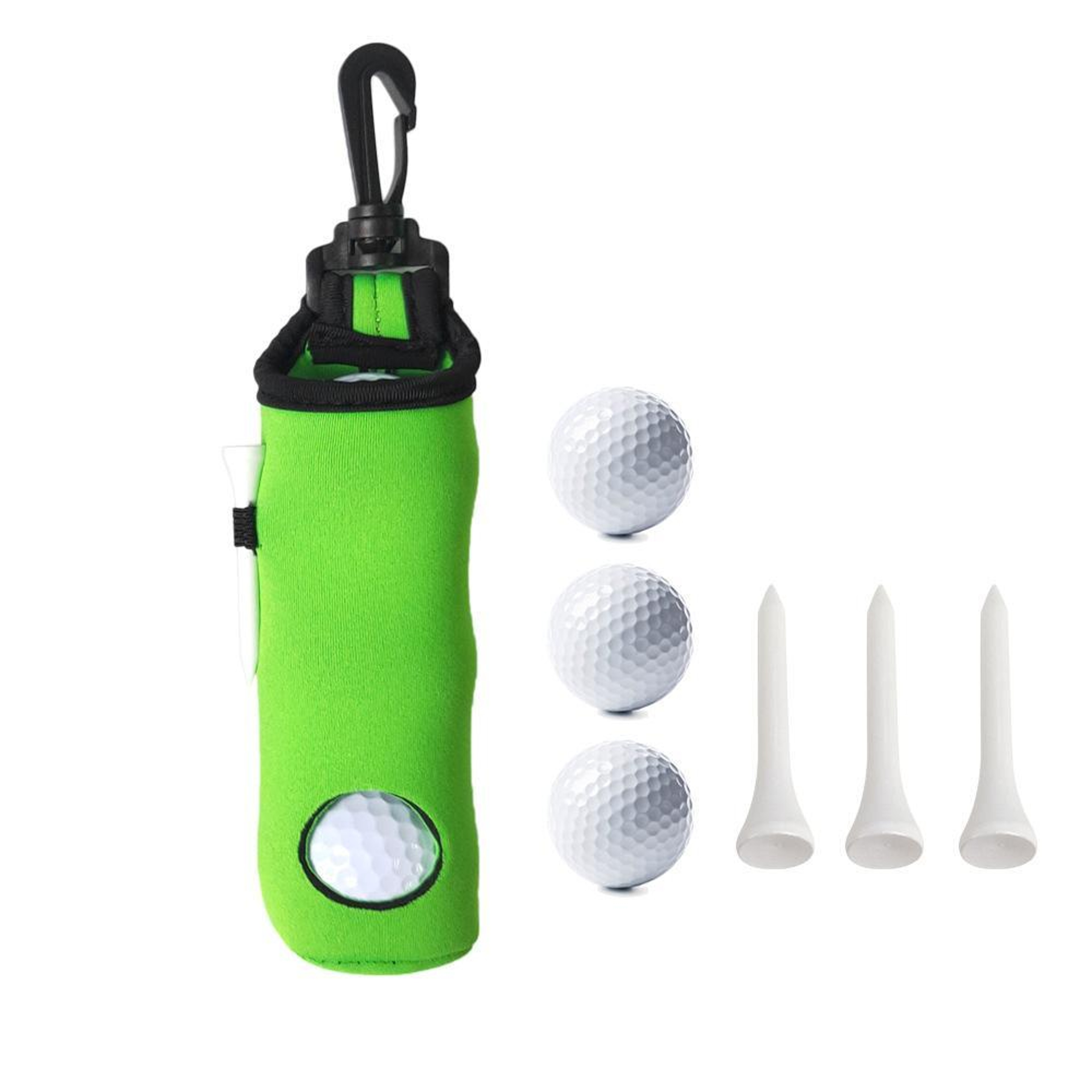 Golf Ball Sleeve With Balls Tees  Waist Bag 5