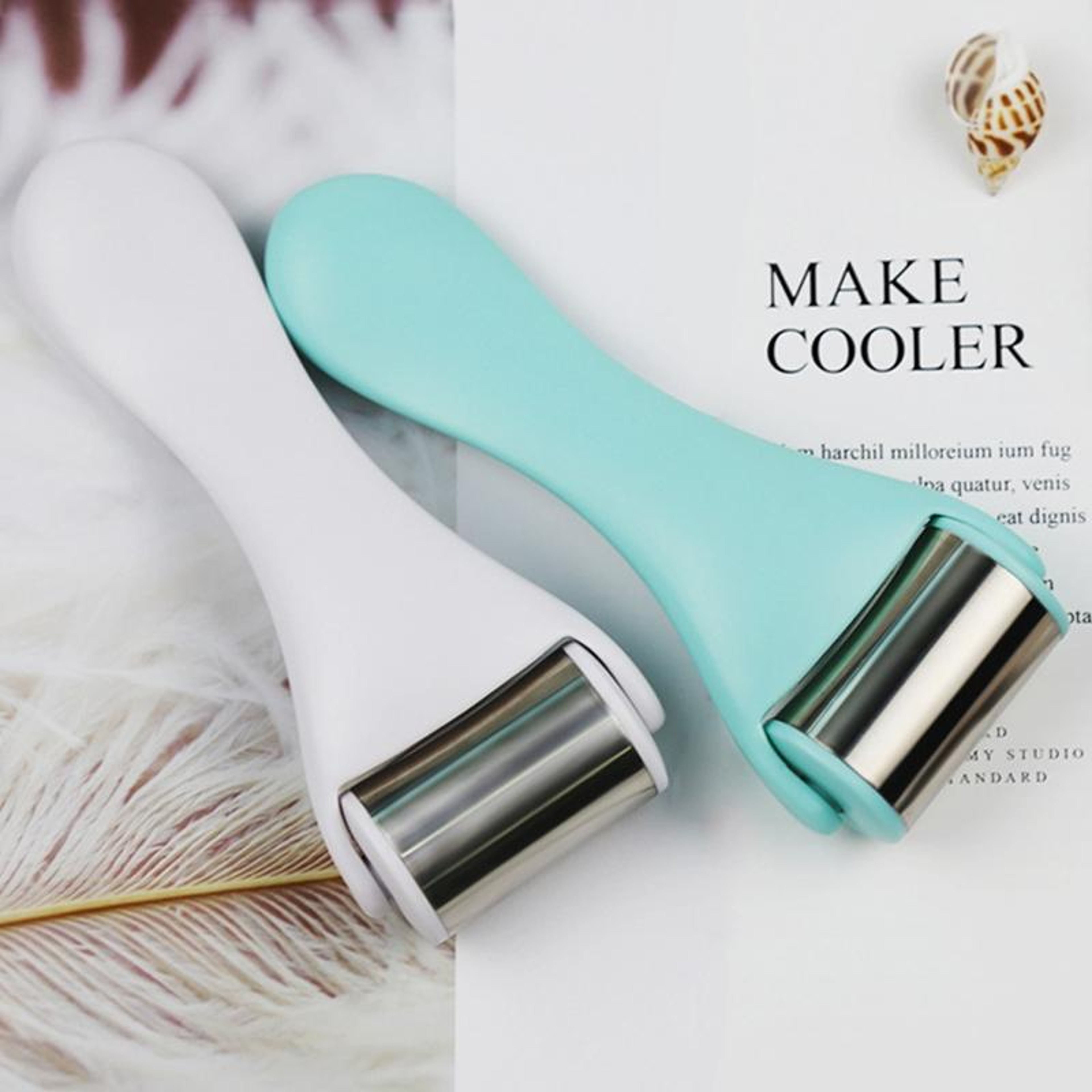 Stainless Steel Ice Roller Face Massager For Cooling Lift And Firming Care 6
