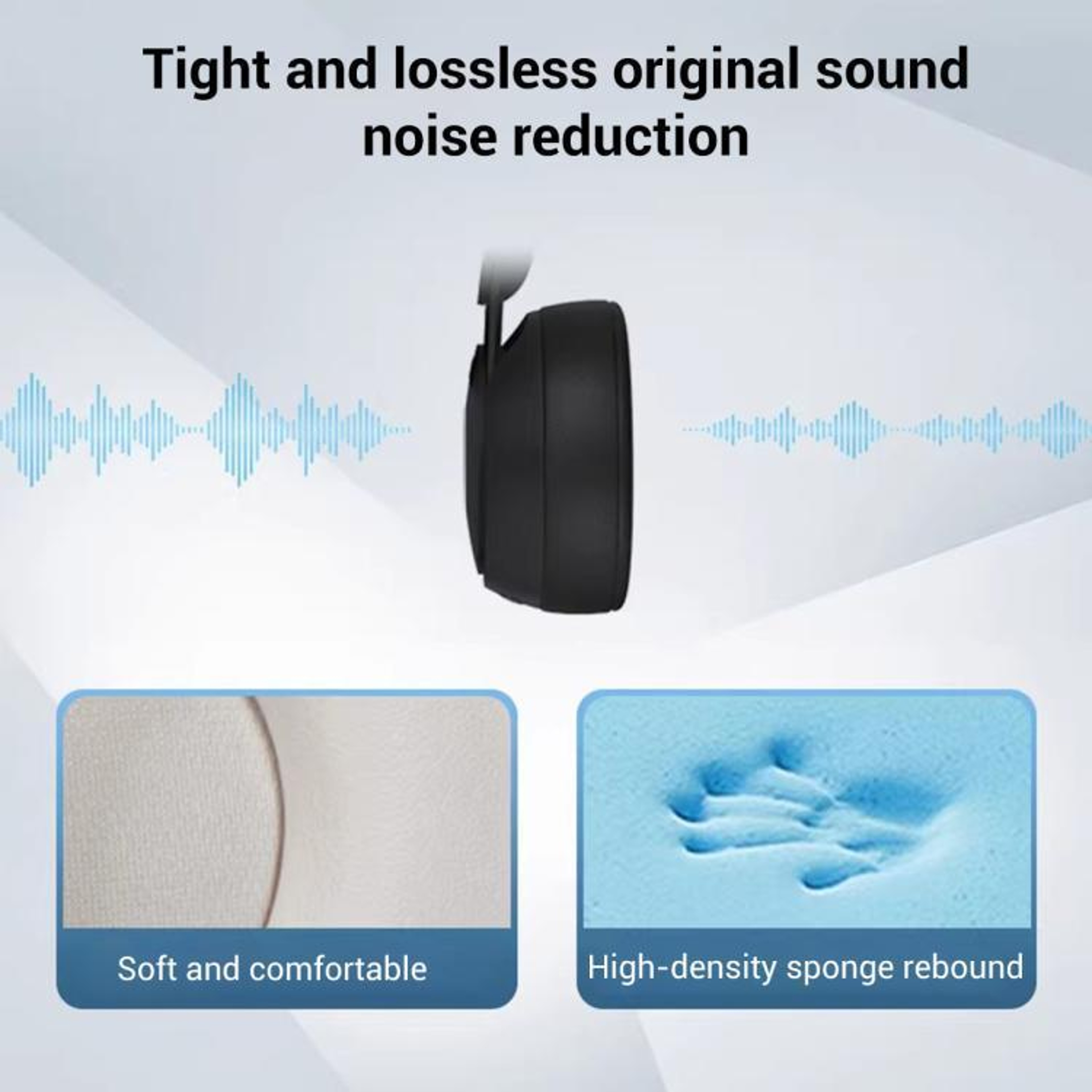 Replacement Earpads For Headphones Soft Cushions Comfortable Fit Durable Ear Pads For OverEar  OnEa 2