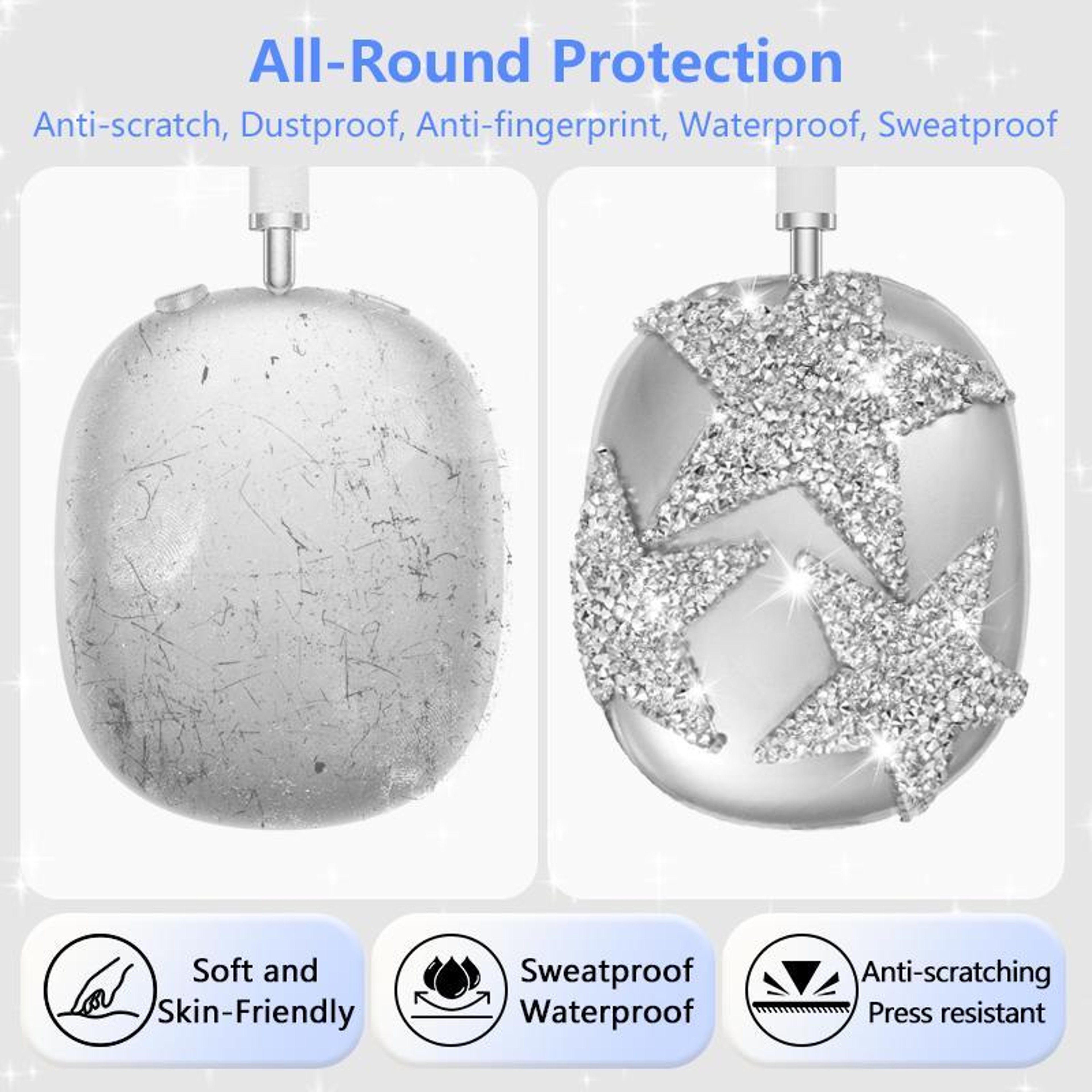 AirPods Max Diamond Star Silicone Protective Case – view 2