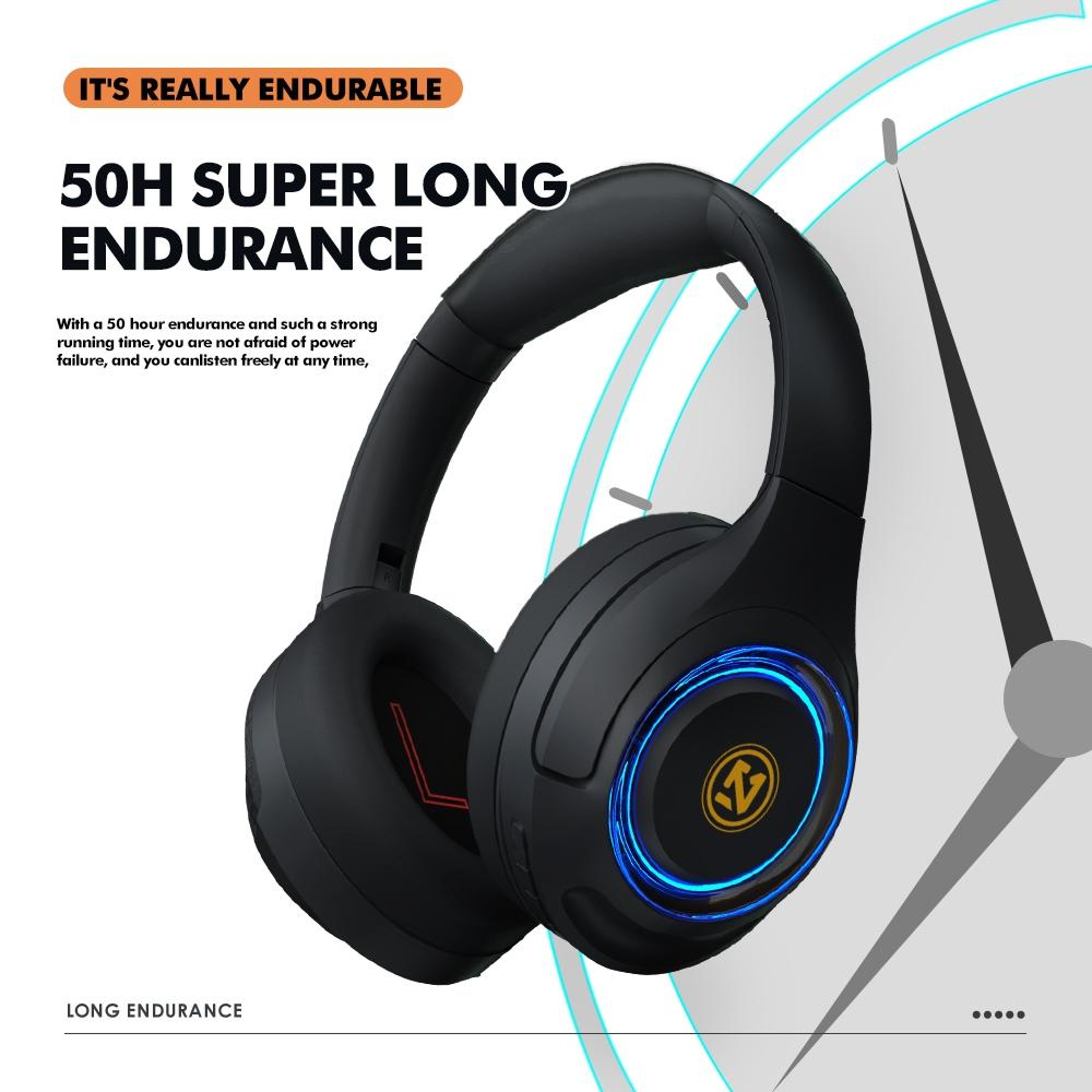 Wireless Gaming Headset With OverEar Stereo  Clear Microphone 11