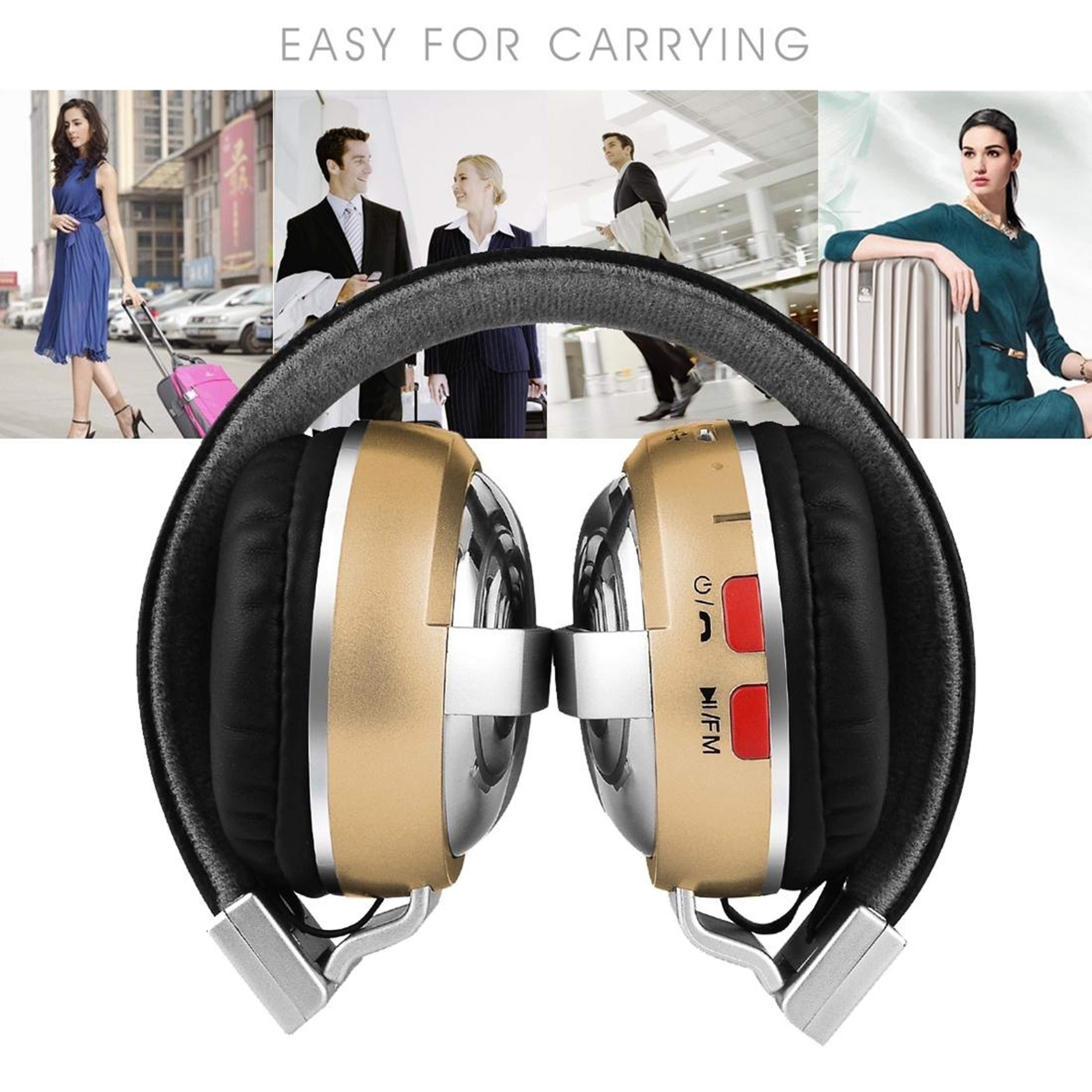 Wireless Stereo Sound Bluetooth Headphones with Audio Support – view 7