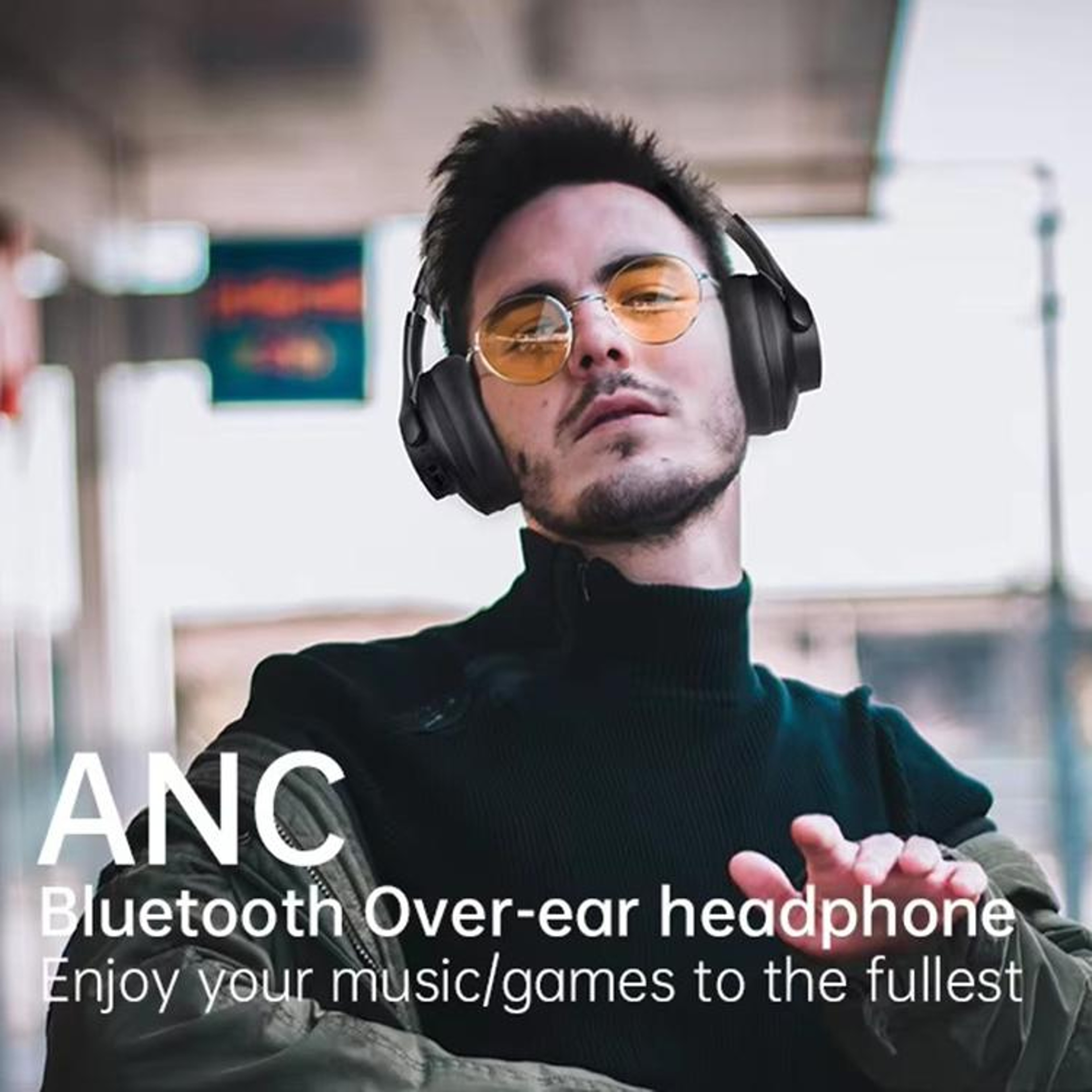ANC Wireless Headphones Bluetooth 5.3 Foldable Over Ear Headset – view 4