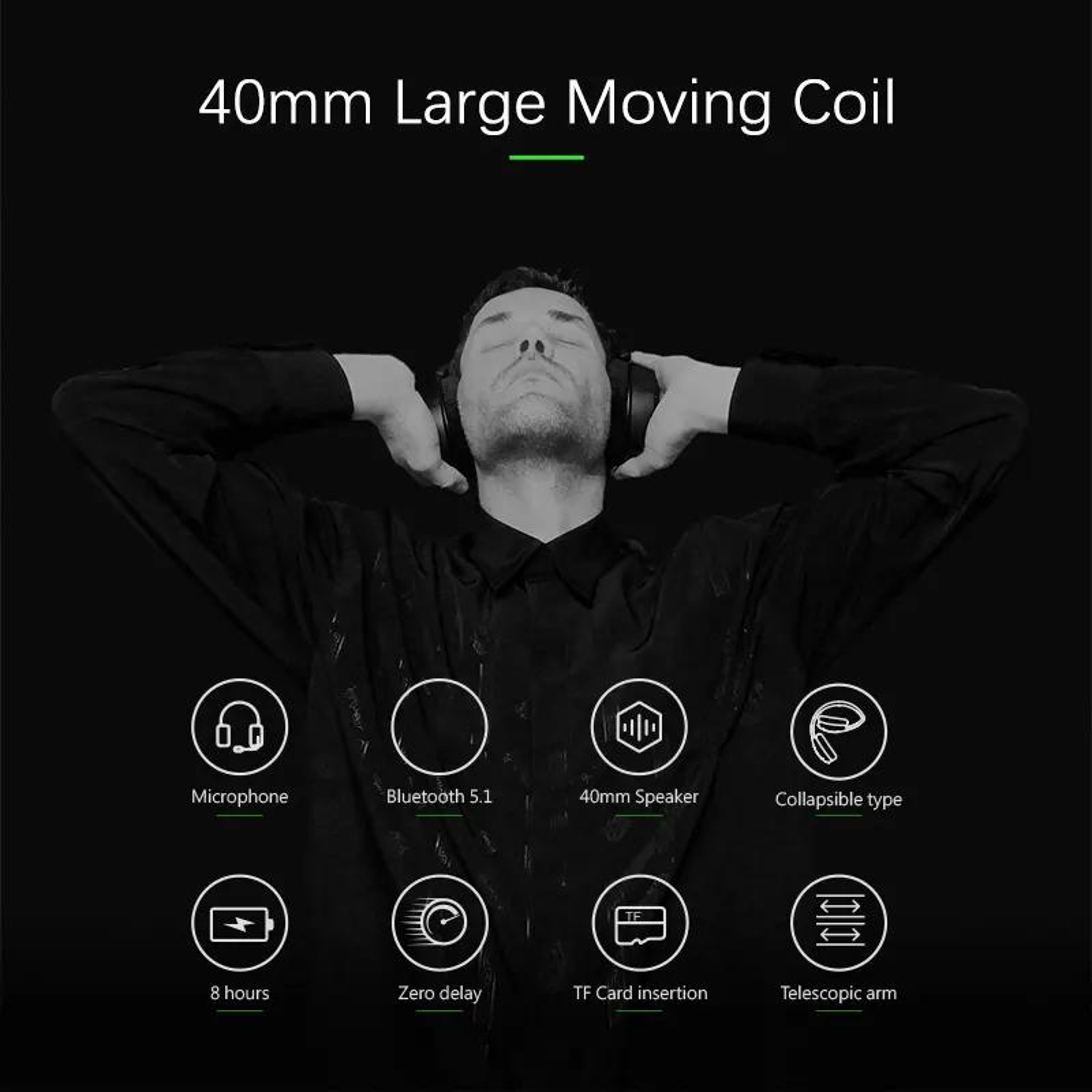 3 in 1 Wireless Sports Headset with Bluetooth, TF Card and 3.5mm Audio – view 9