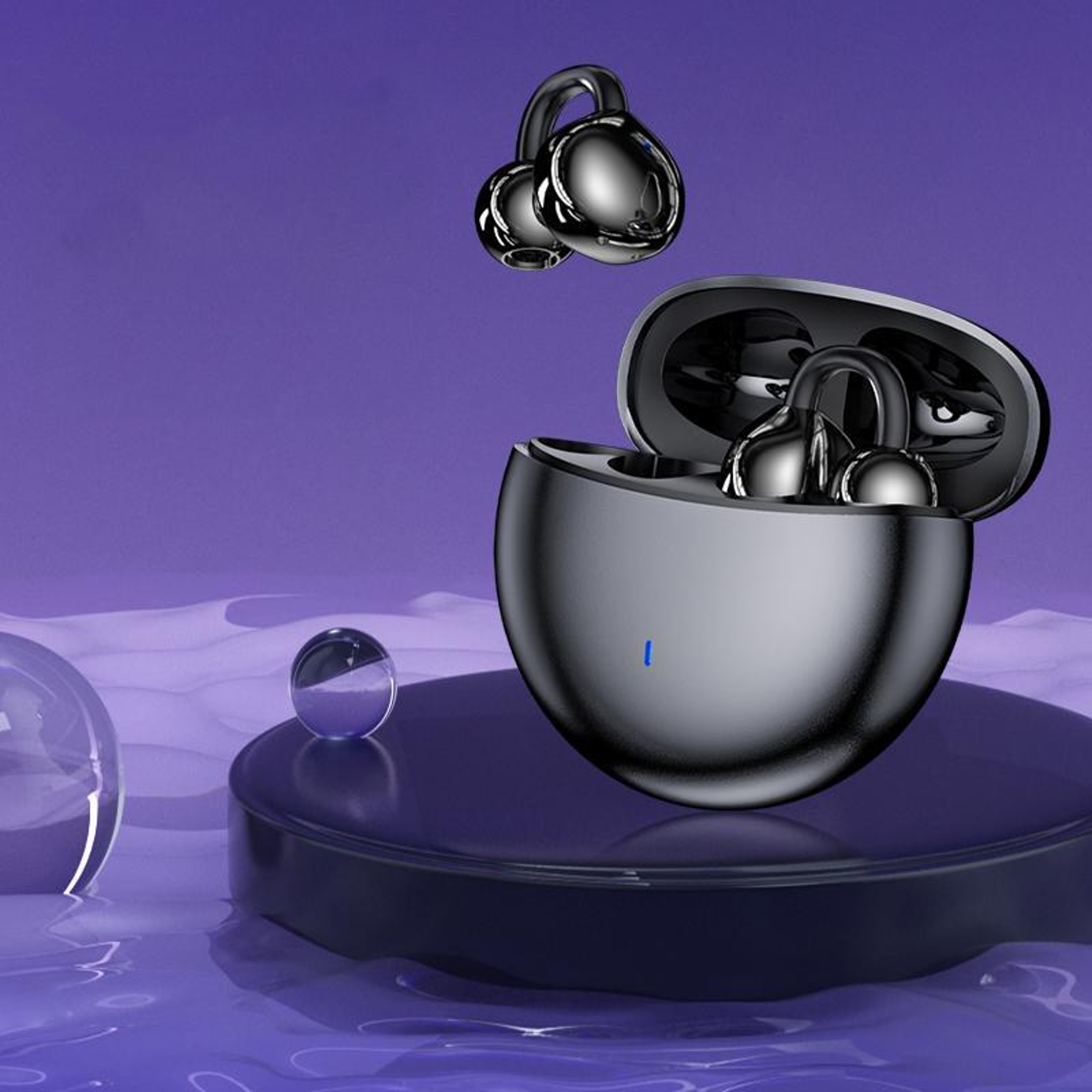 Mini Invisible Clip On Wireless Bluetooth Earbuds with Noise Reduction – view 1