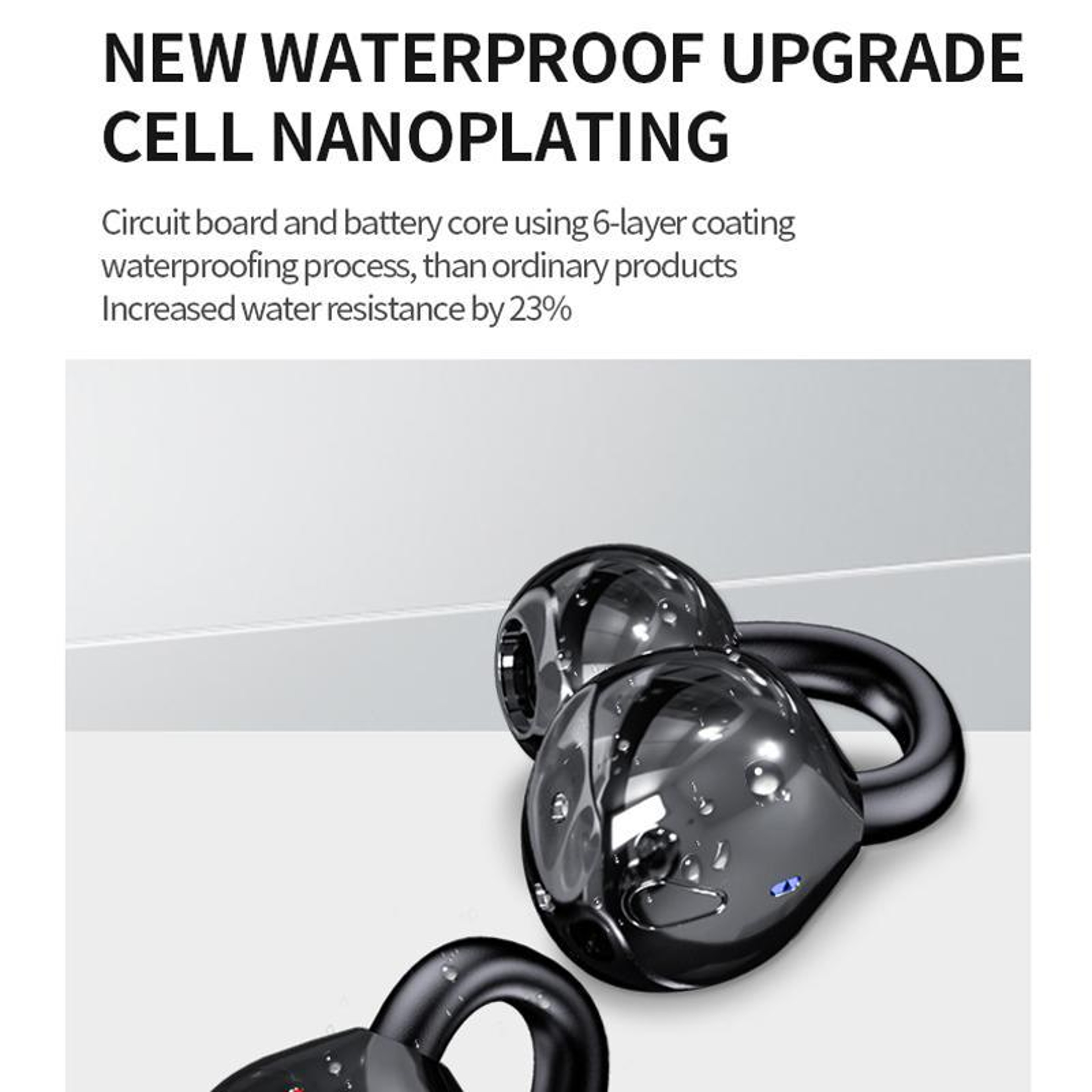 Mini Invisible Clip On Wireless Bluetooth Earbuds with Noise Reduction – view 3