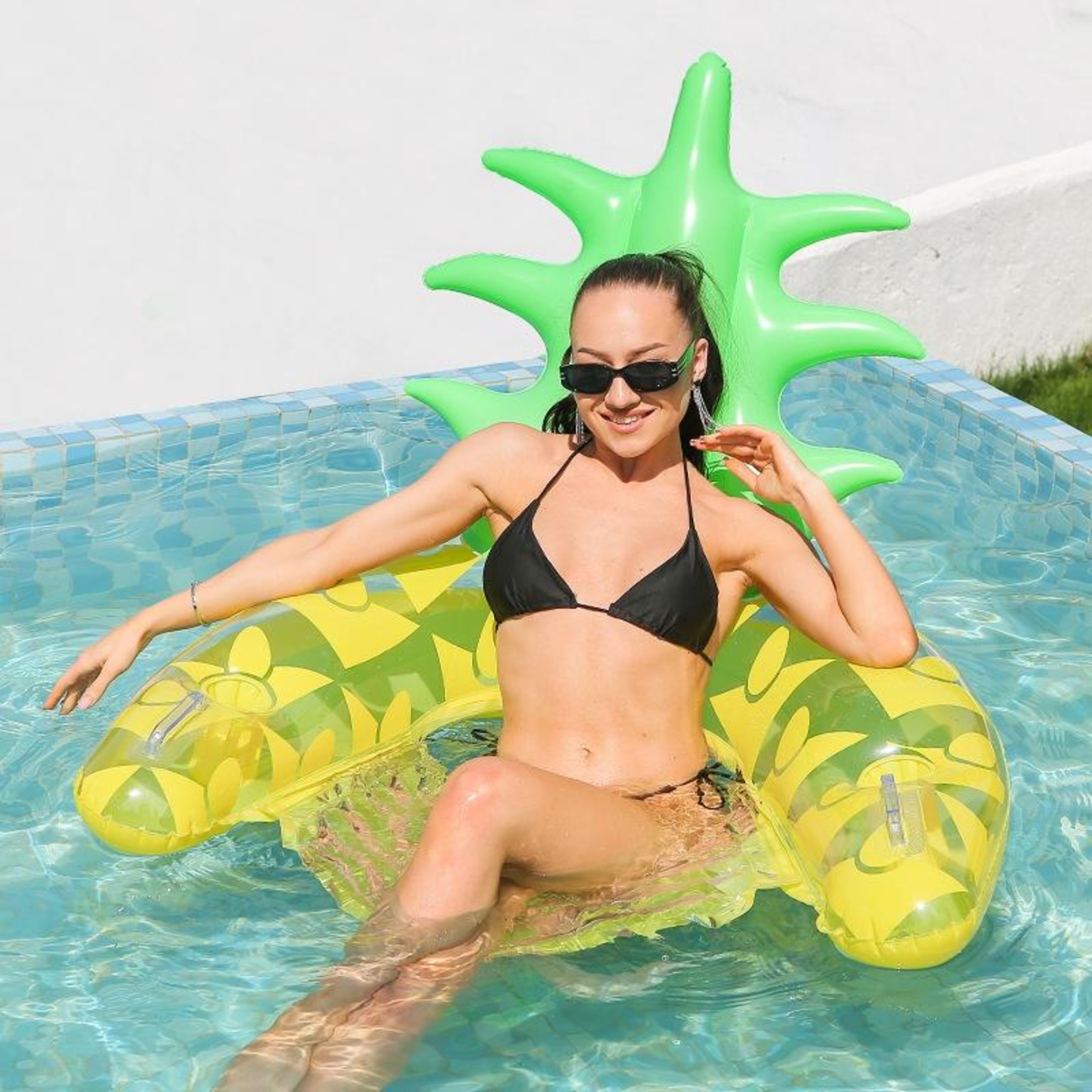 Inflatable Pool Recliner Float Foldable Water Lounge Chair 4